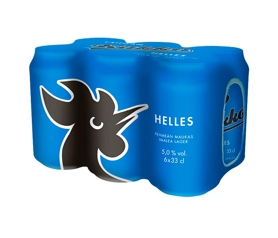 6 x Laitilan Kukko Helles 5,0 til-% 0,33L olut