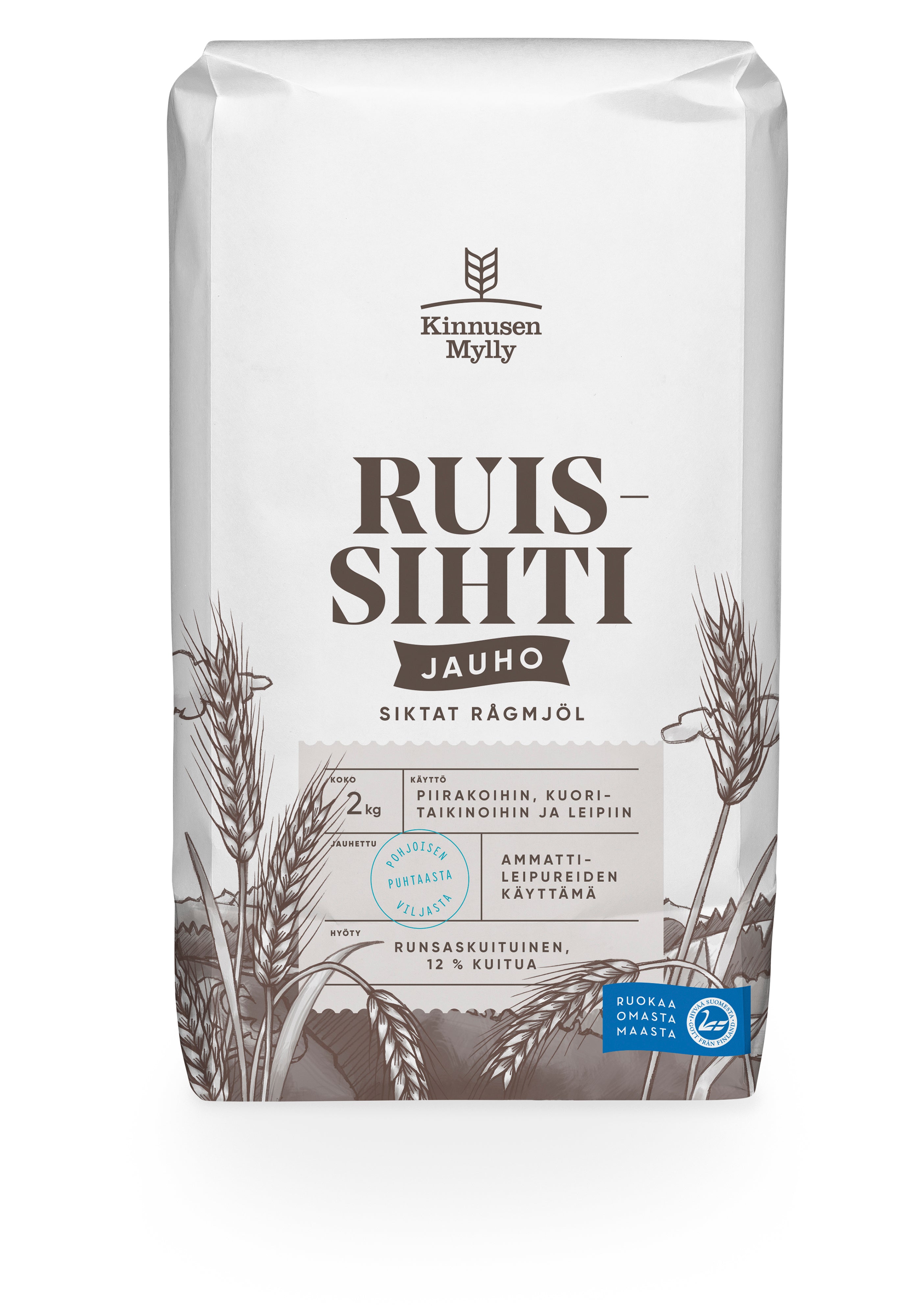 Kinnusen Mylly ruissihtijauho 2kg