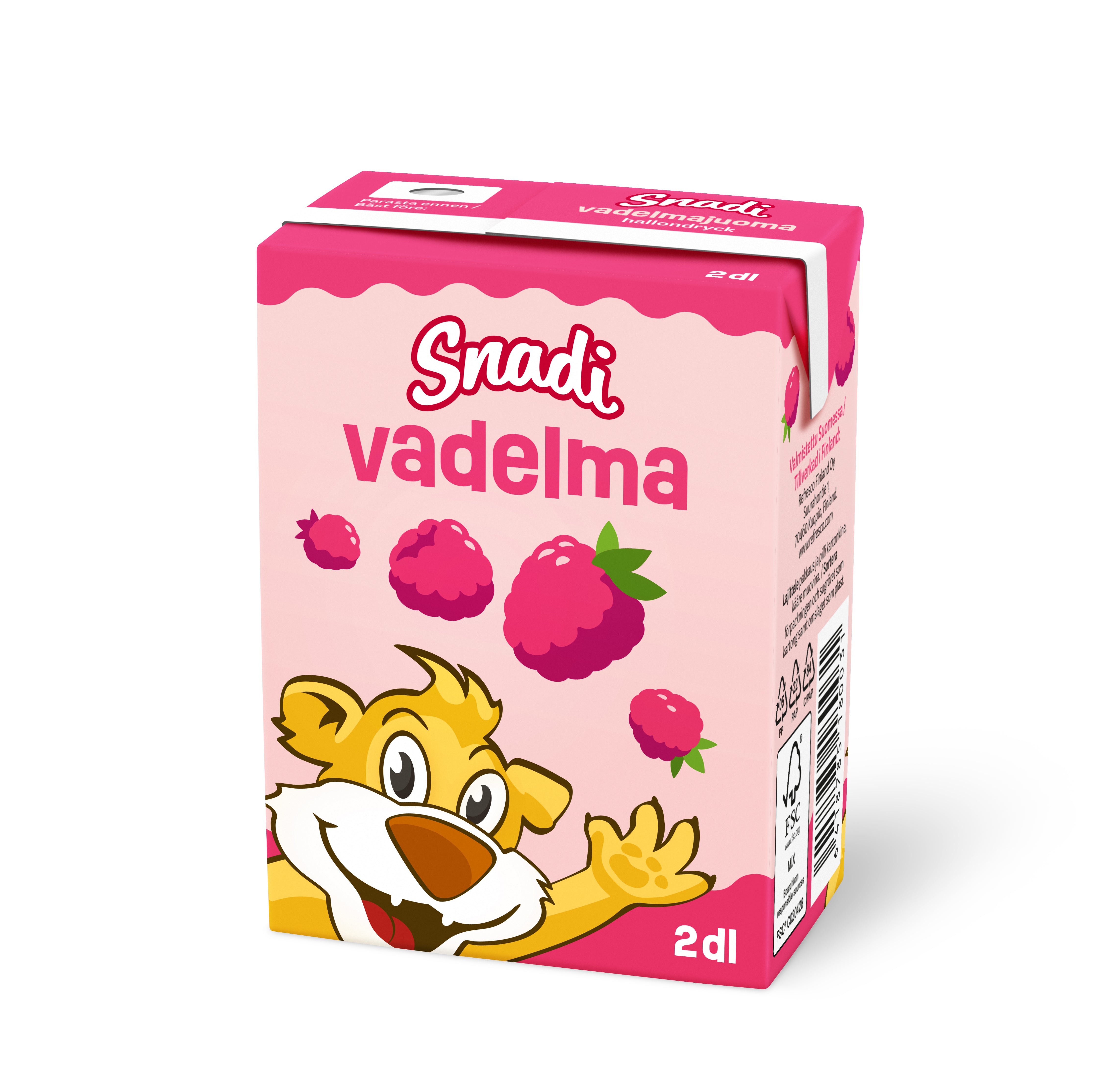 Snadi vadelmajuoma 2dl