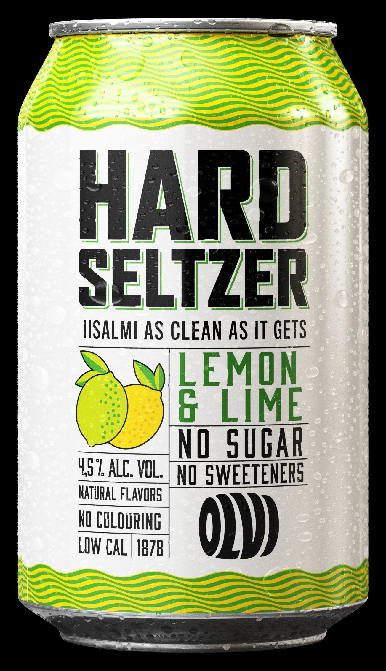 OLVI Hard Seltzer Citron &amp; Citron Vert 4,5% 0,33 l tlk