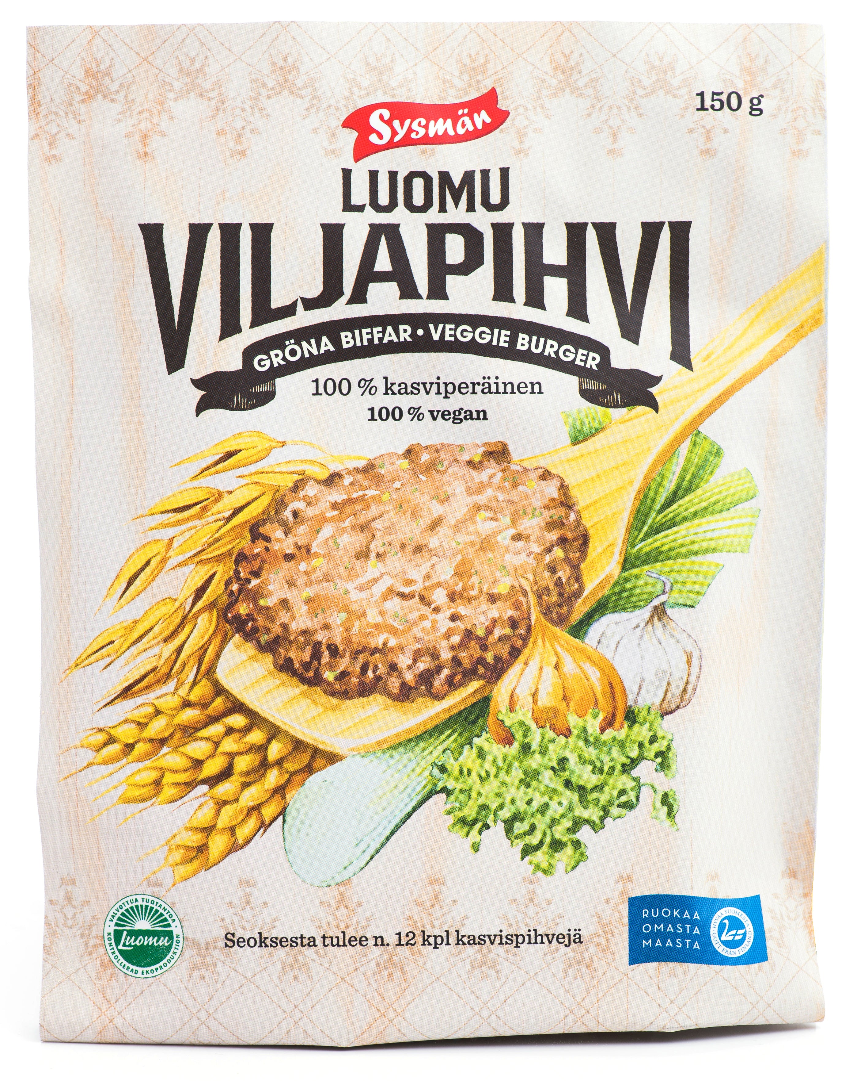 Sysmän Luomu viljapihvi 150g