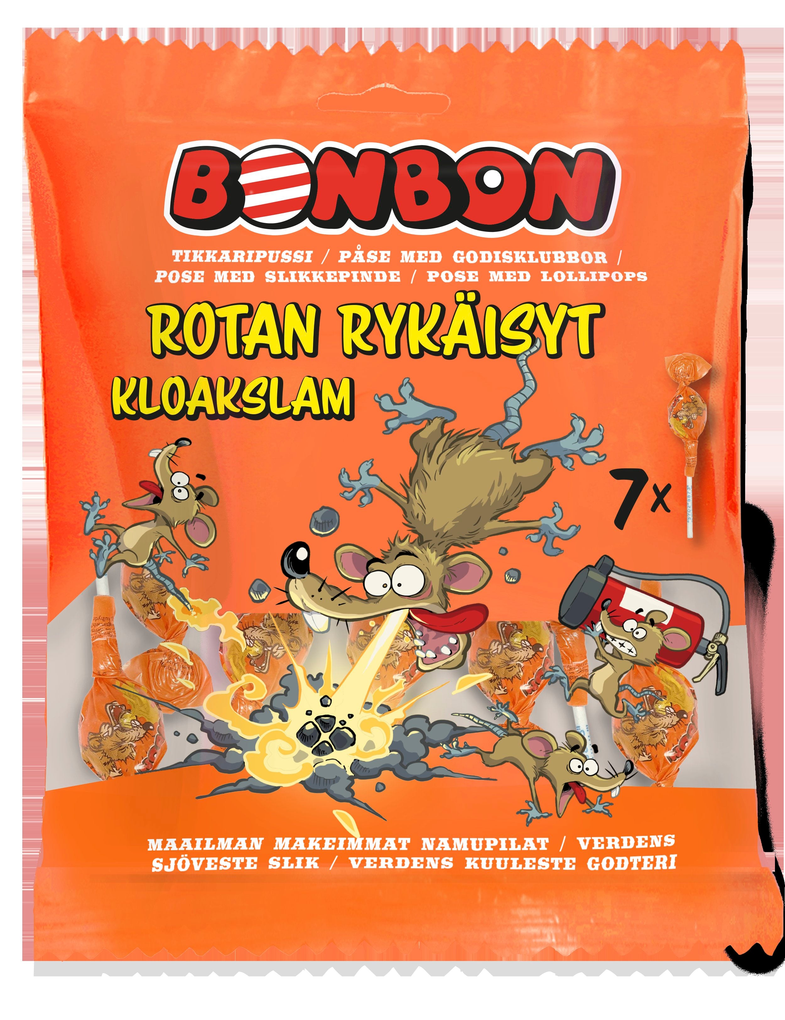 BonBon Rotan Rykäisyt tikkaripussi 7kpl/91g