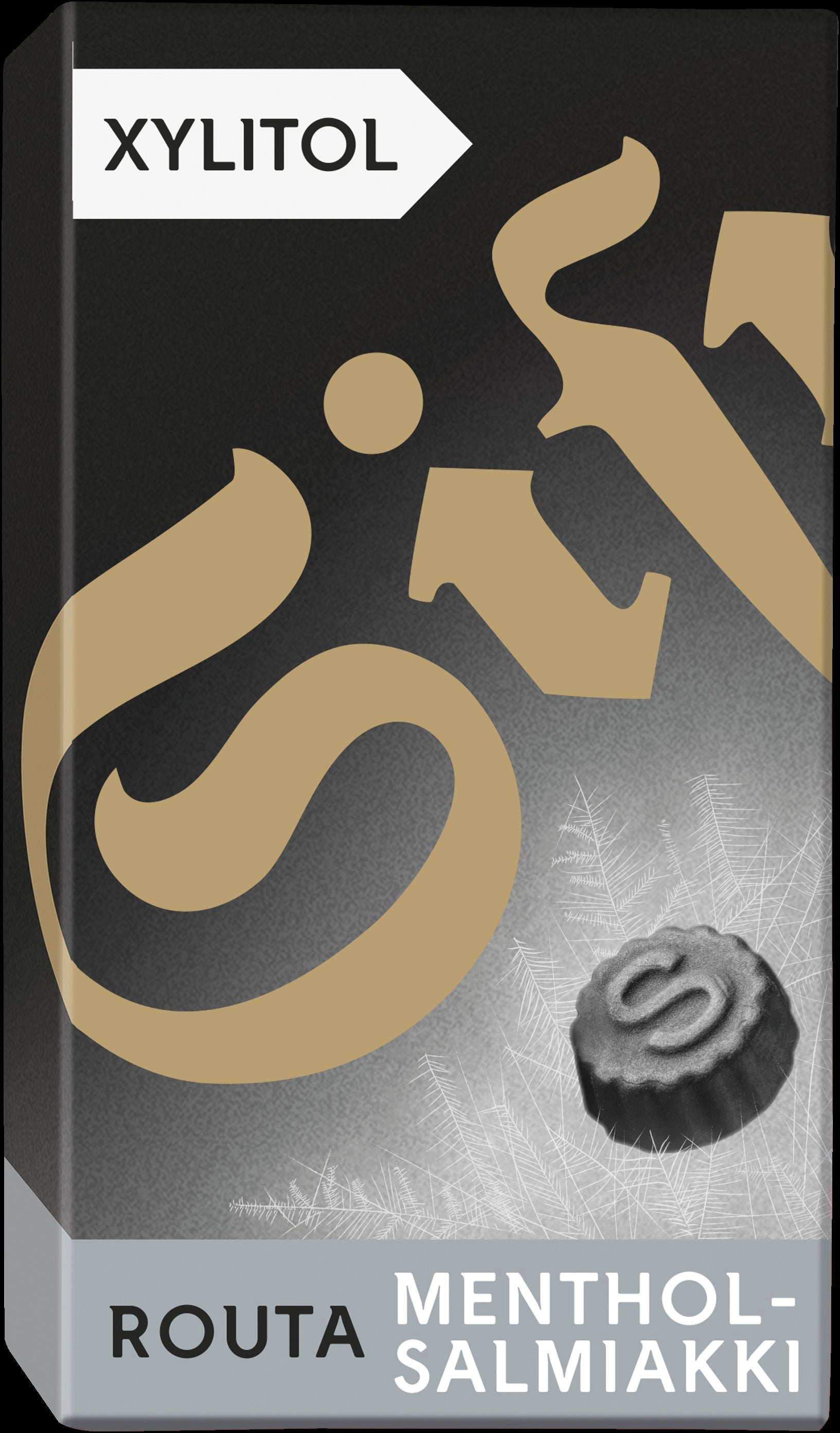 Sisu Routa Xylitol Menthol-Salmiakki ksylitolipastilli 70g