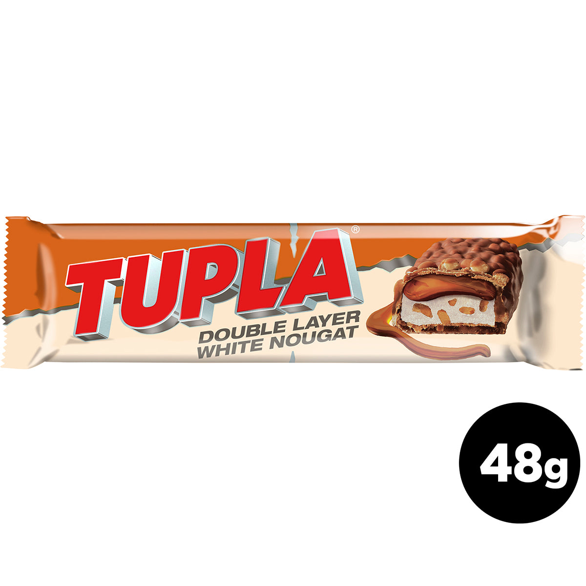 Tupla Double Layer White Nougat suklaapatukka 48g