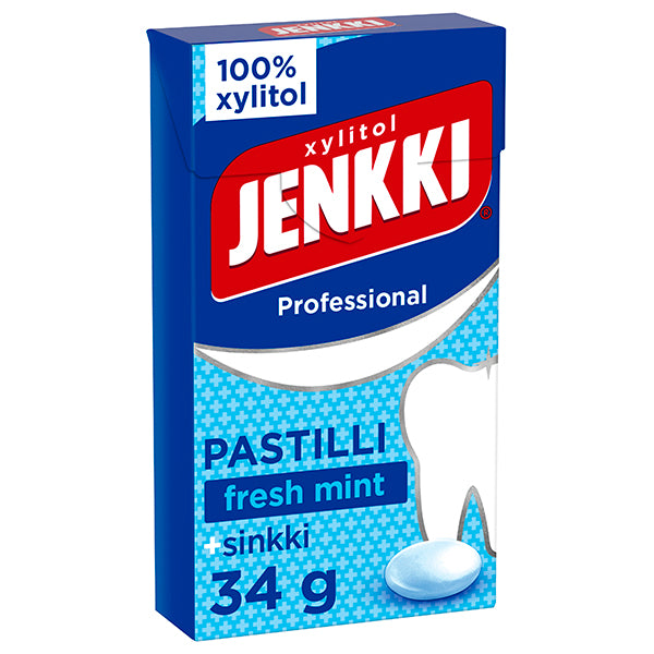 Jenkki Professional Fresh mint +sinkki täysksylitolipastilli 34g