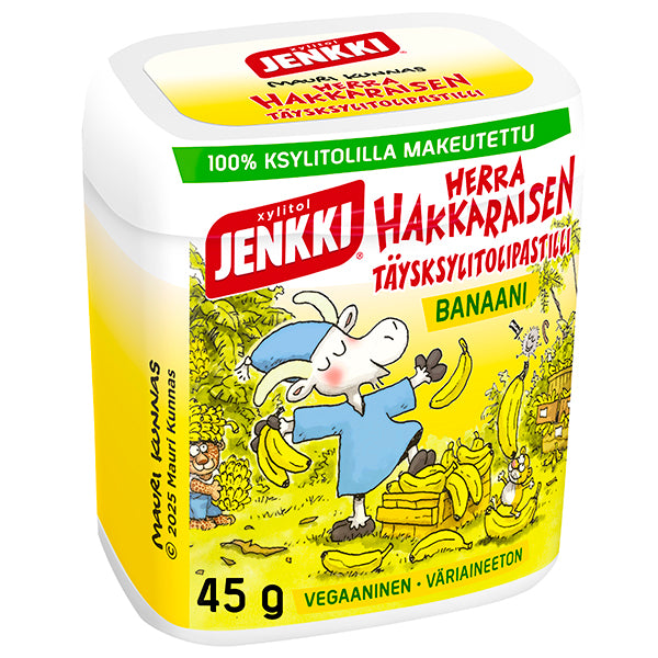 Jenkki Herra Hakkarainen Banaani täysksylitolipastilli 45g