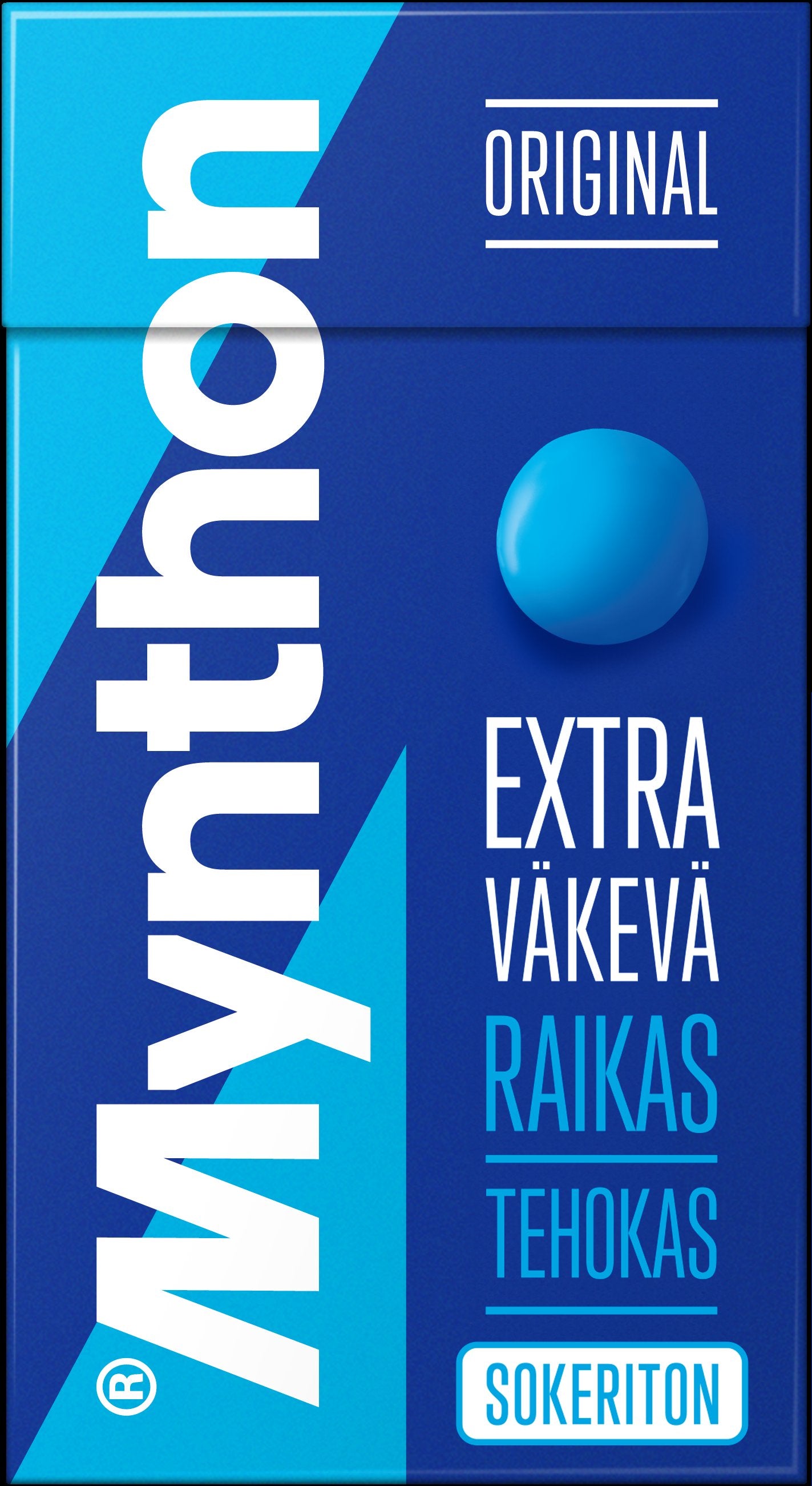 Mynthon Original Extra Väkevä sokeriton kurkkupastilli 39g