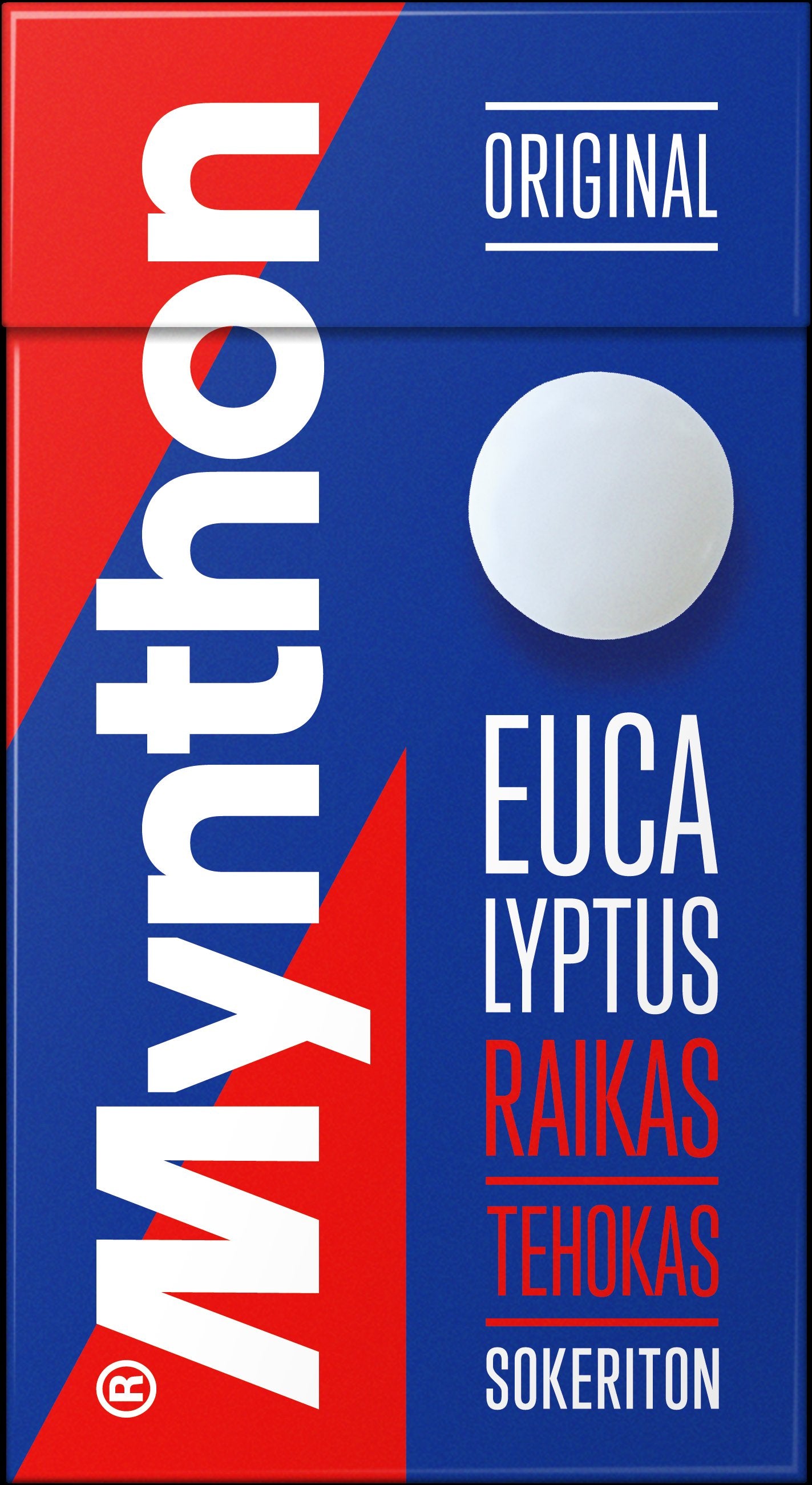 Mynthon Original Eucalyptus sokeriton kurkkupastilli 39g