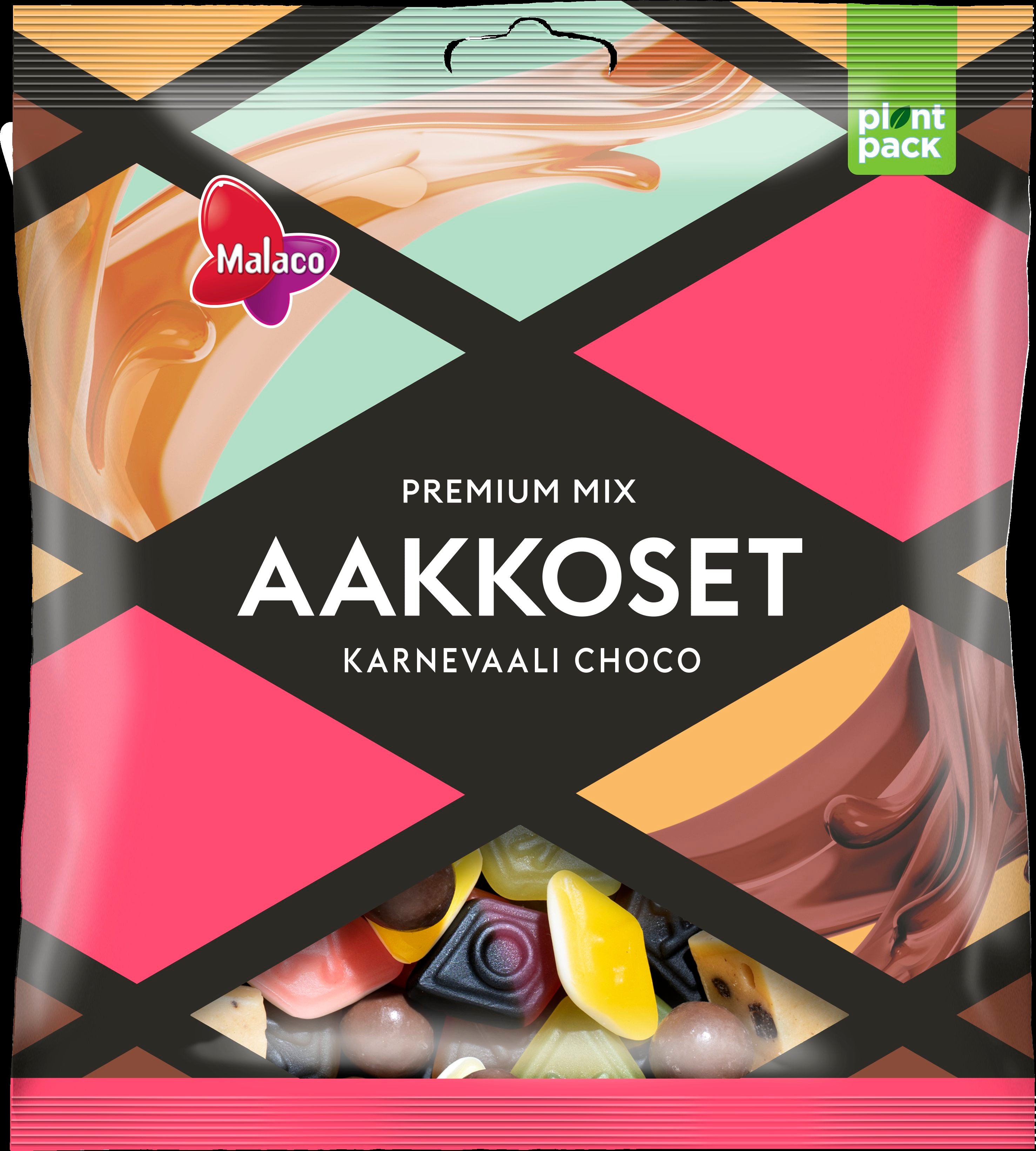 Malaco Aakkoset Karnevaali Choco makeissekoitus 280g