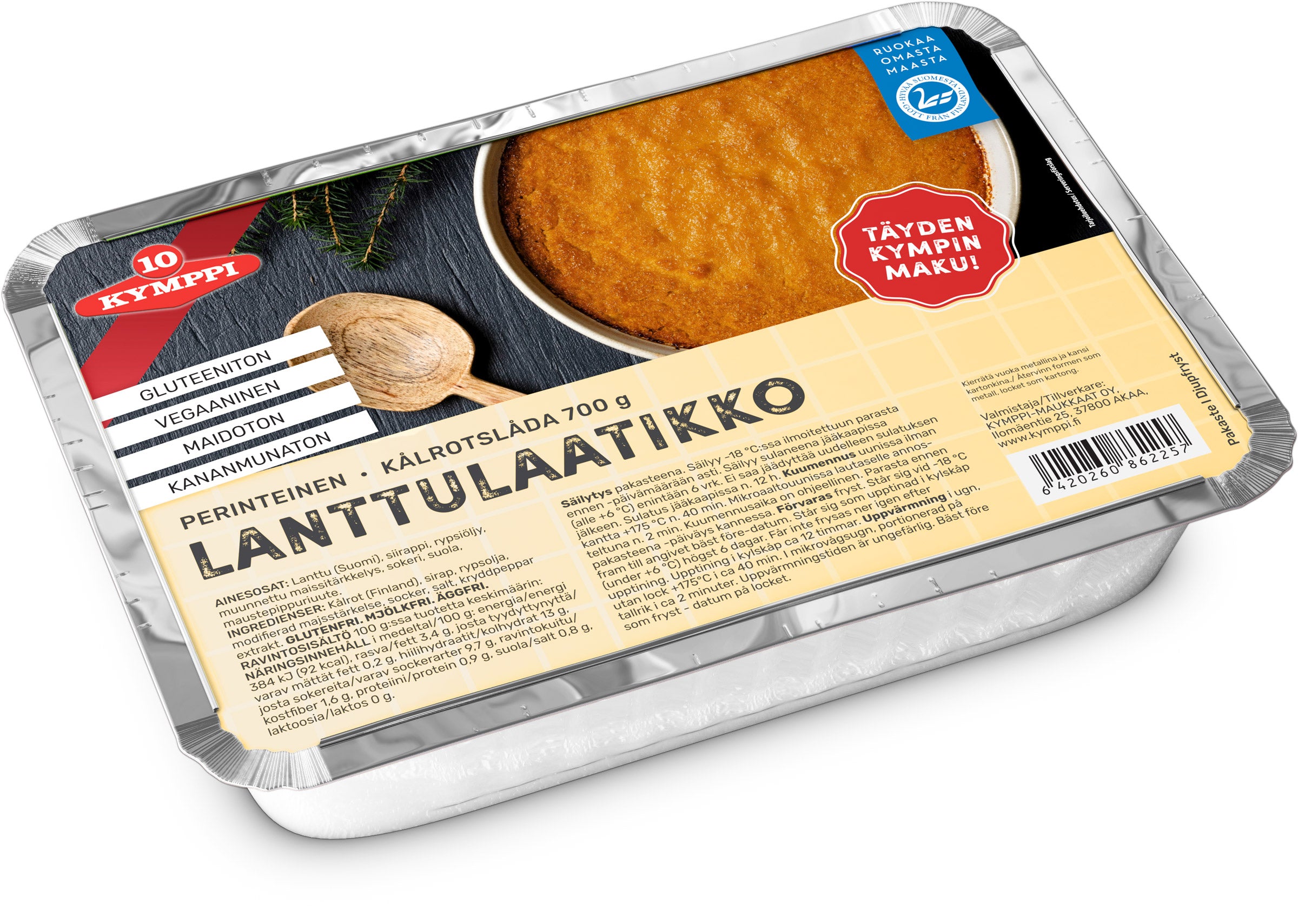 Kymppi Lanttulaatikko 700 g pakaste