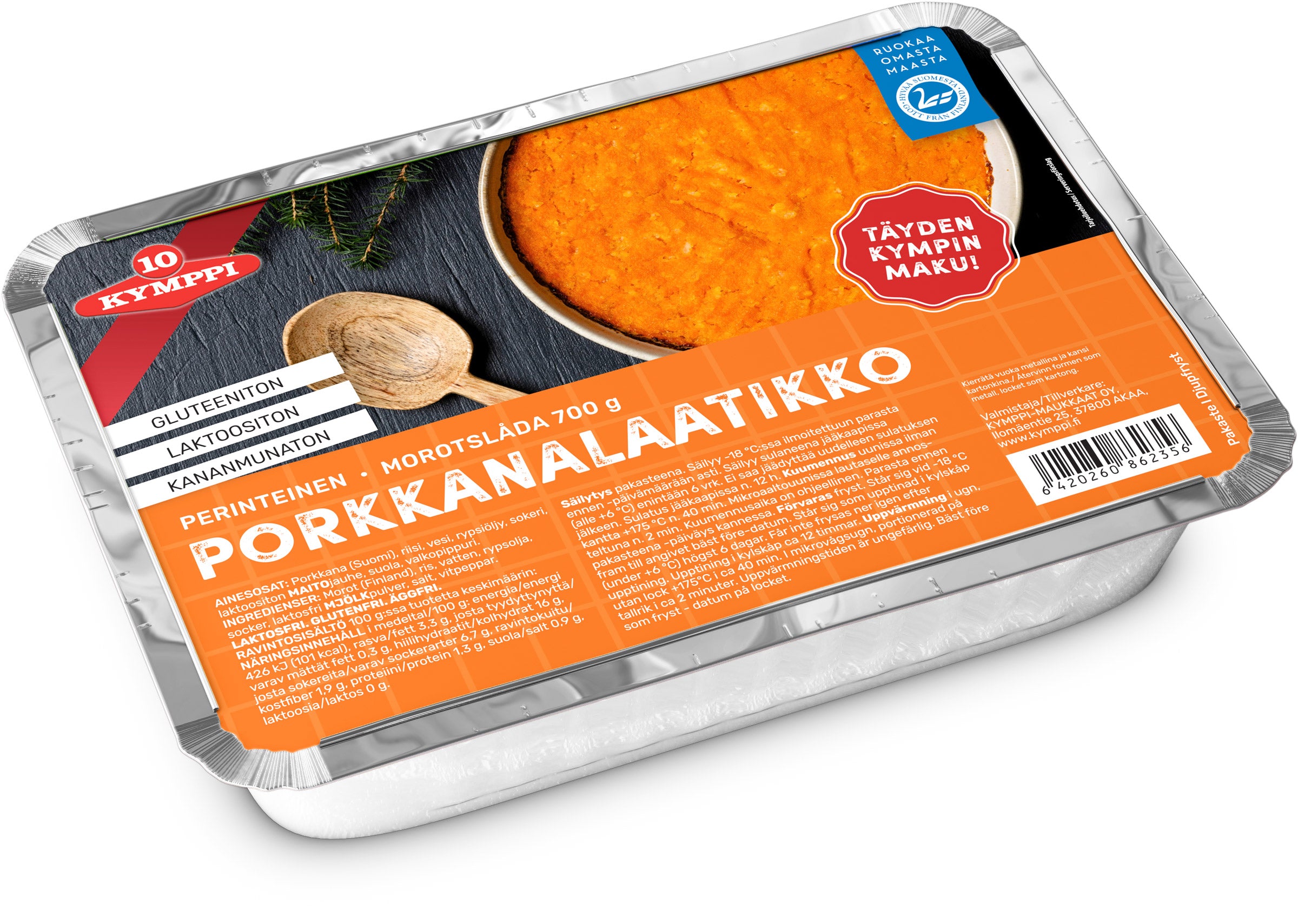 Kymppi 700 g Porkkanalaatikko pakaste