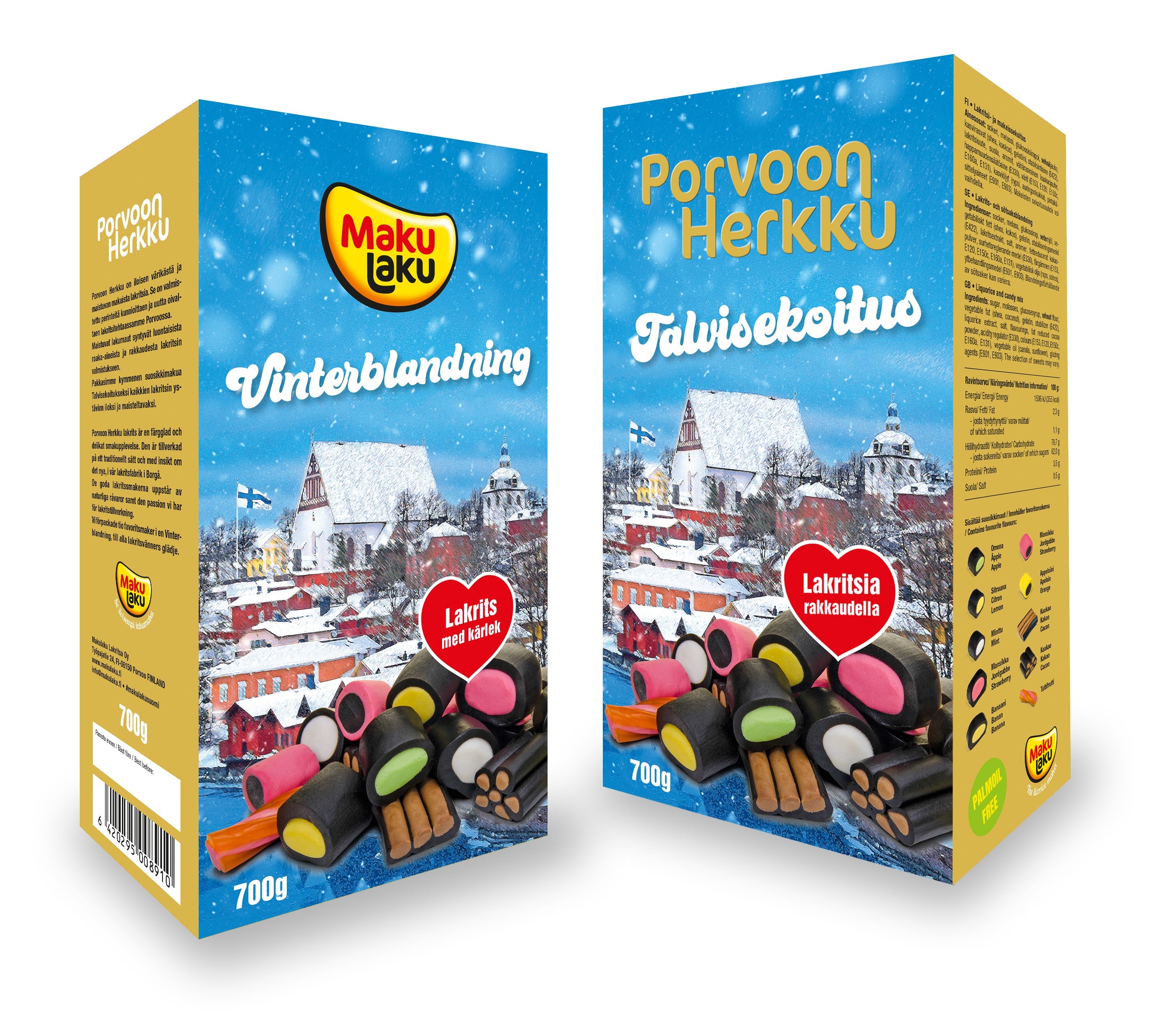 Porvoon Herkku Talvisekoitus 700g