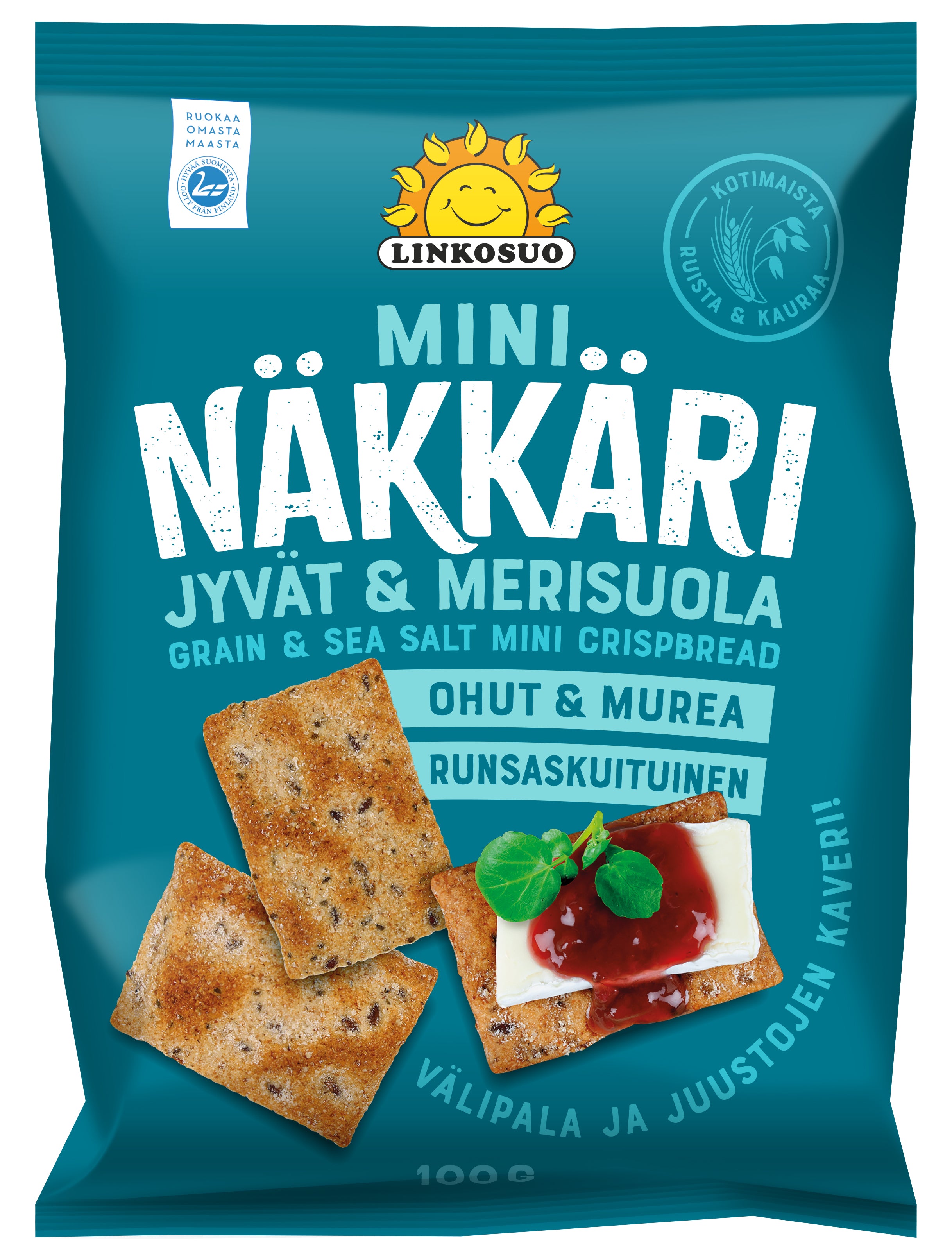 Linkosuo Mininäkkäri Jyvät&Merisuola 100 g