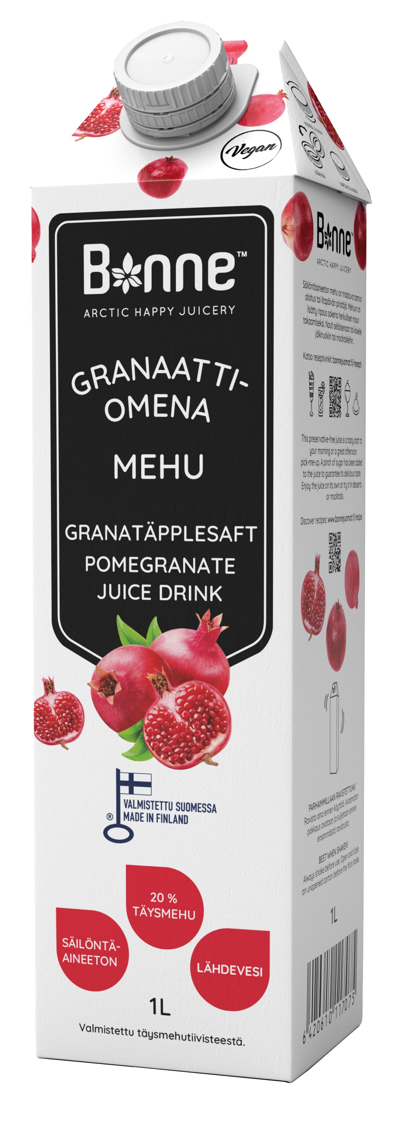 Bonne Granaattiomenamehu 1L