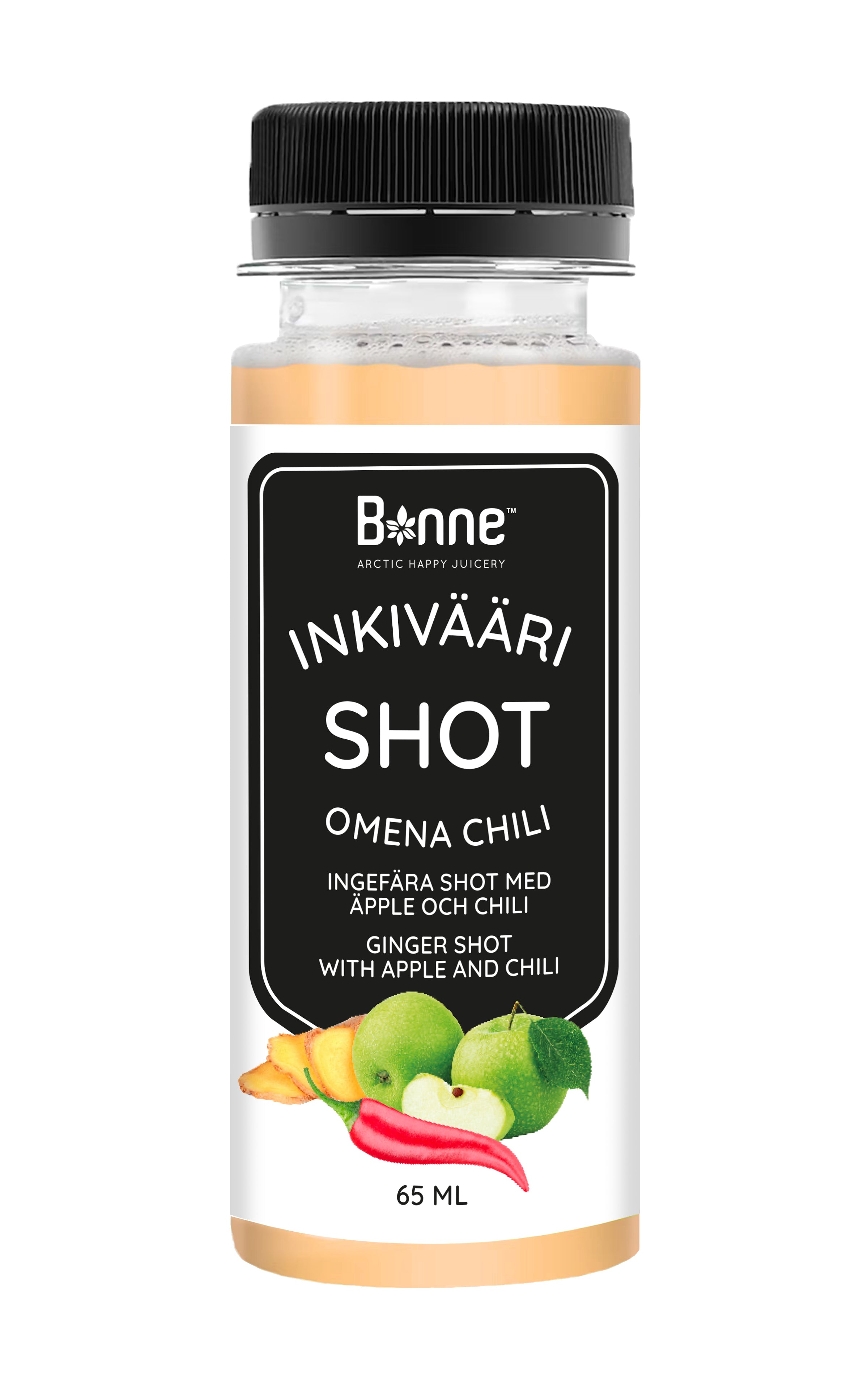 Bonne 65ml Inkivääri Shot Omena chili