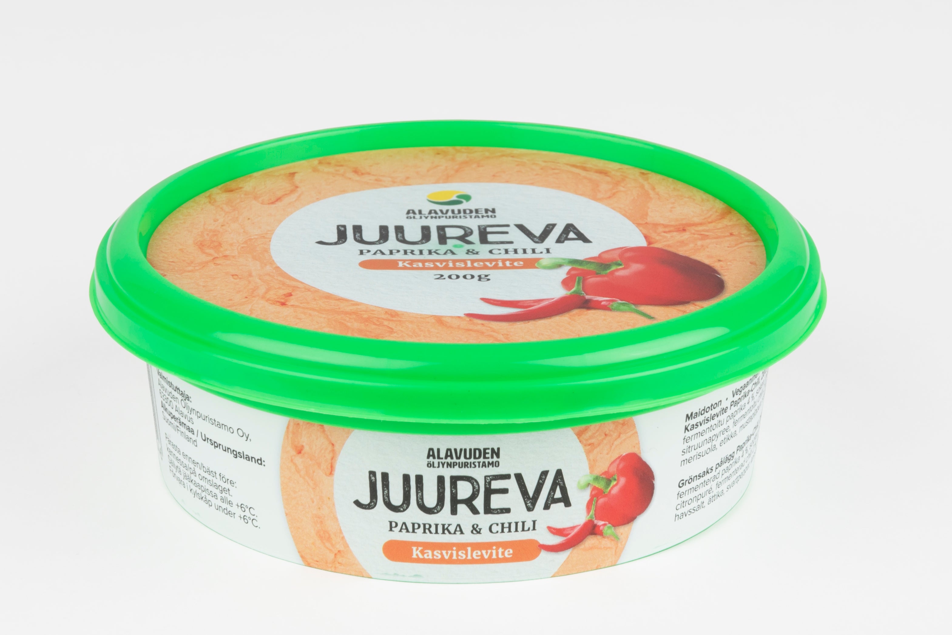 ALAVUDEN ÖLJYNPURISTAMO JUUREVA Kasvislevite Paprika-Chili 200g