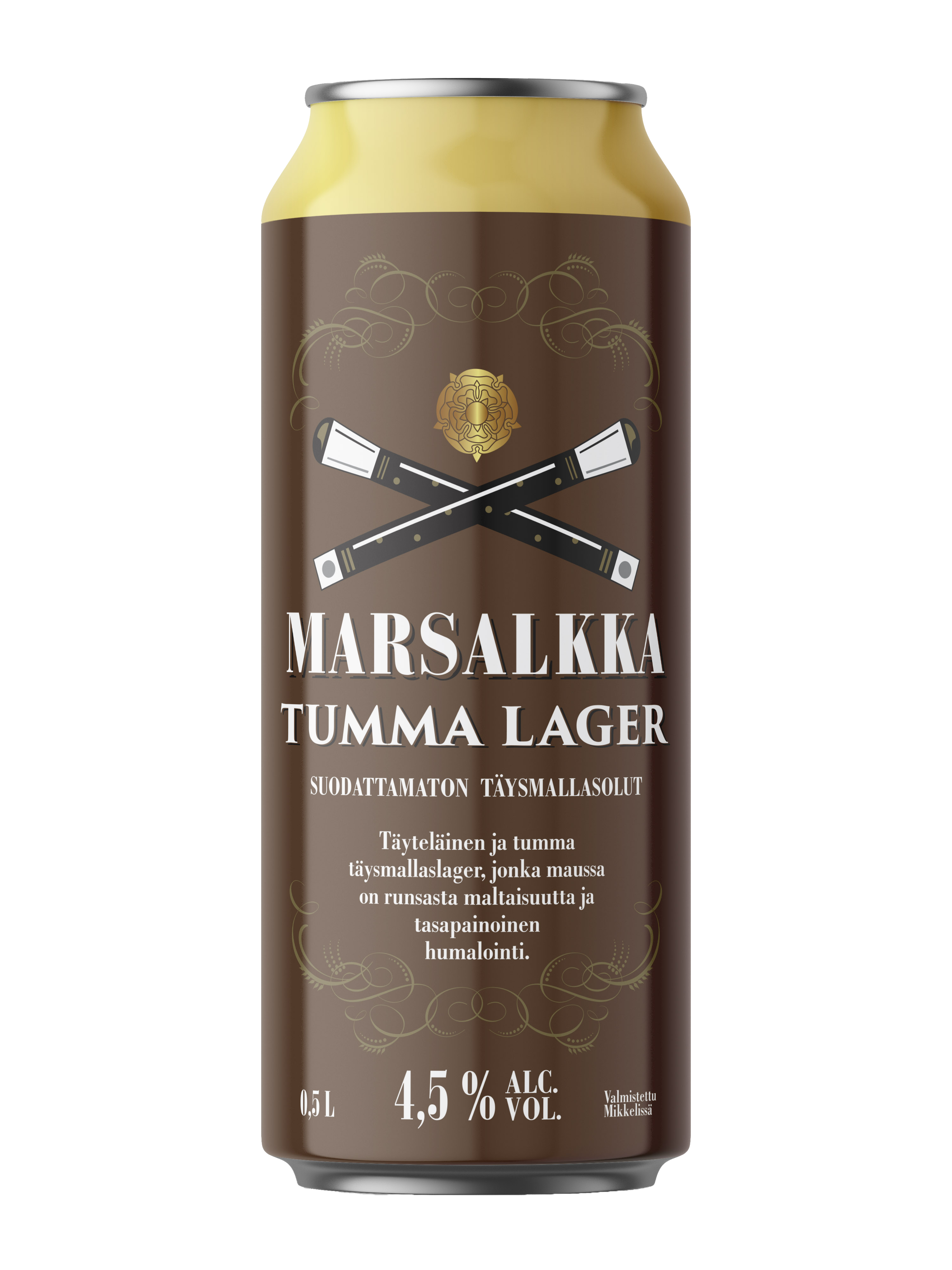 Marsalkka Tumma Lager 4,5% olut 0,5l tölkki