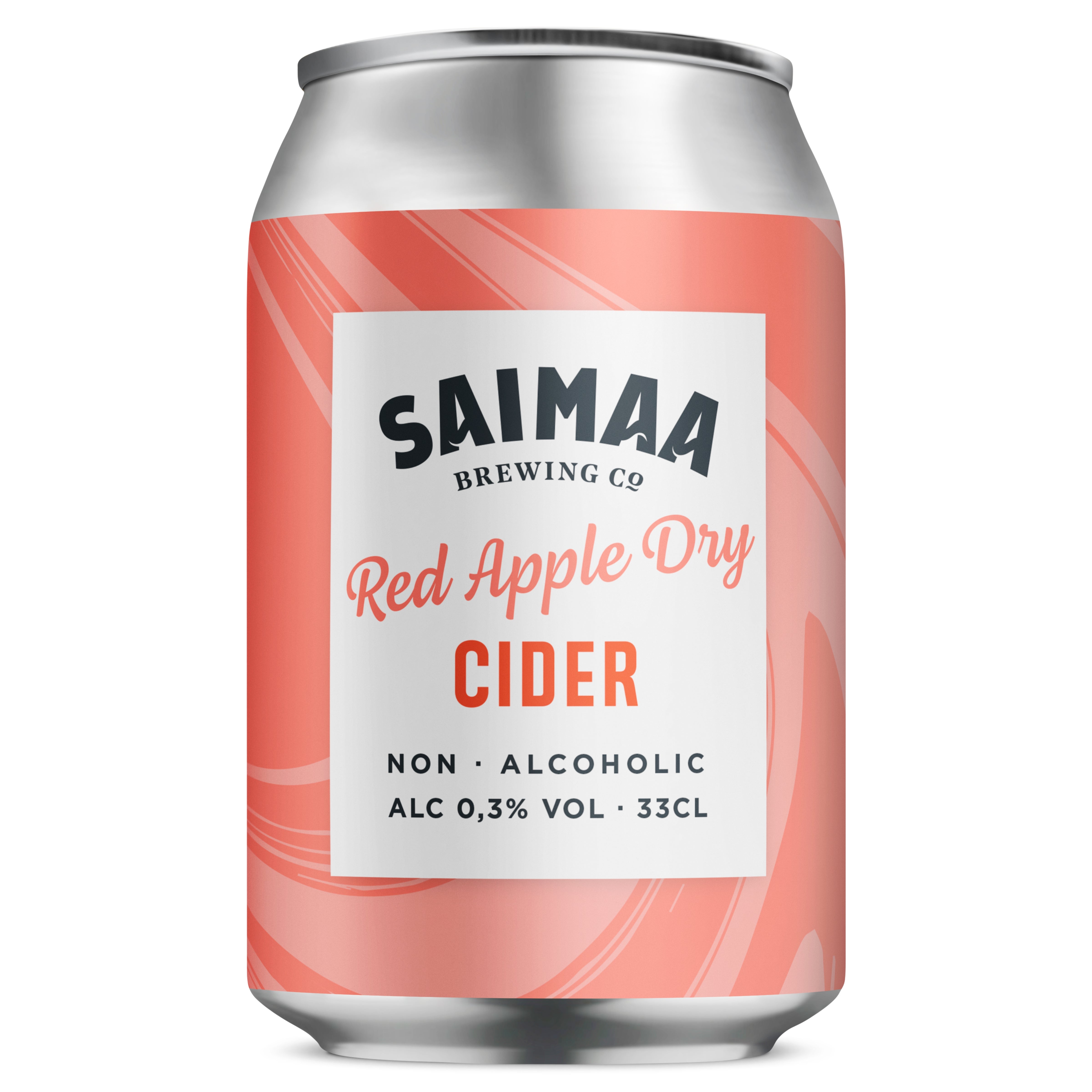 Saimaa Red Apple Dry Non-Alcoholic Cider 0,3% siideri 0,33l tölkki