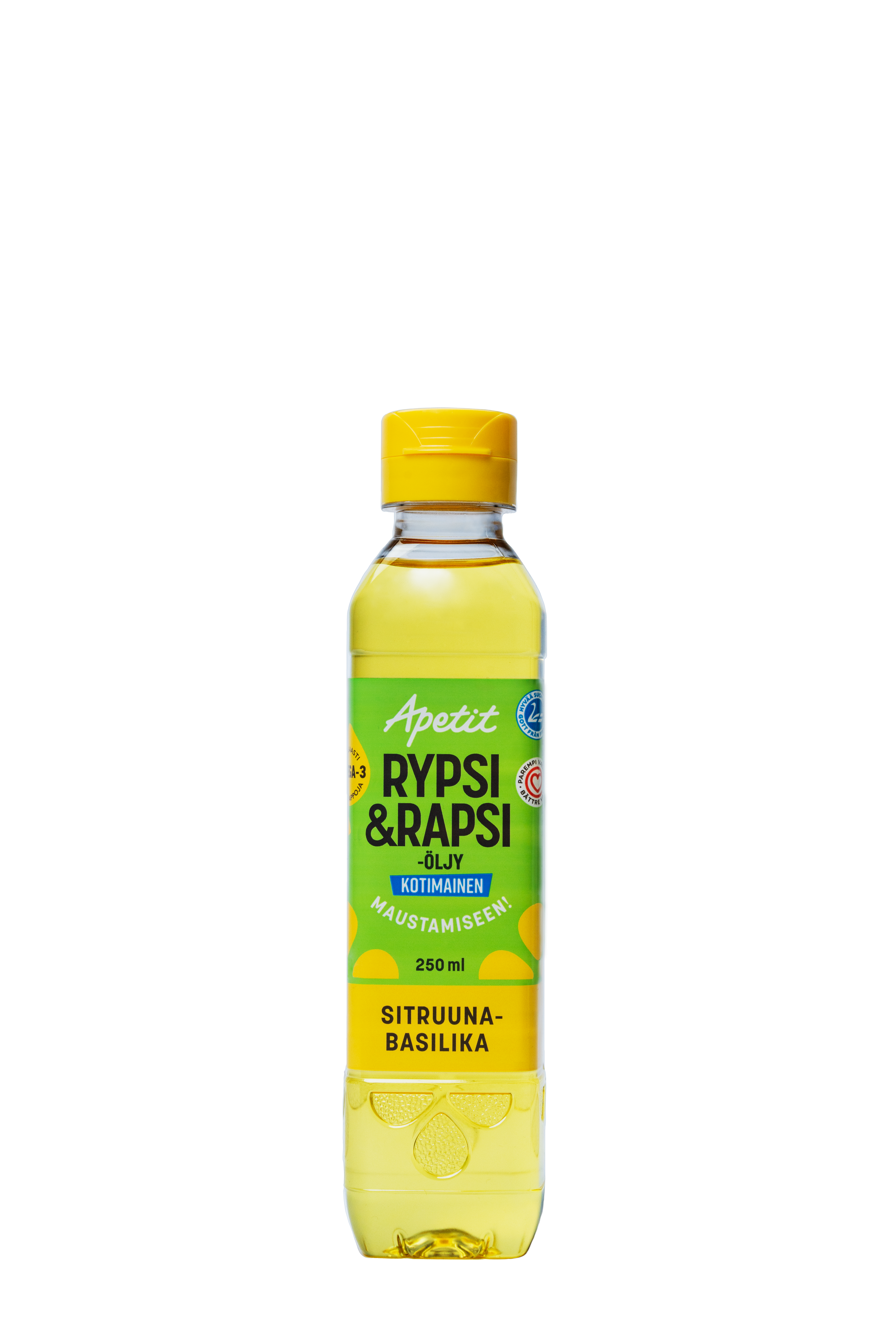 Apetit Kotimainen Rypsi&amp;rapsiöljy sitruuna-basilika 250ml