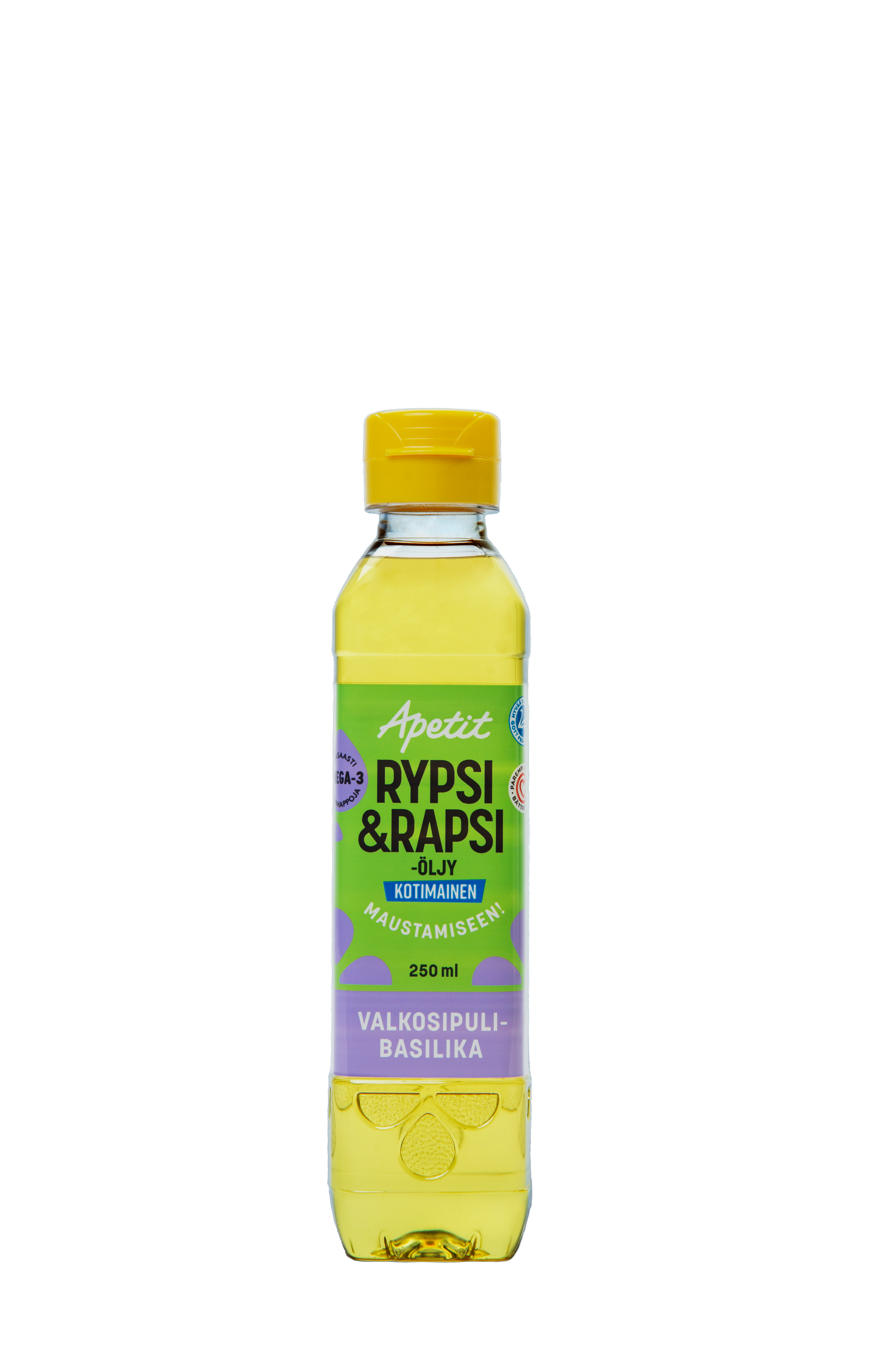 Apetit Kotimainen Rypsi&amp;rapsiöljy valkosipuli-basilika 250ml