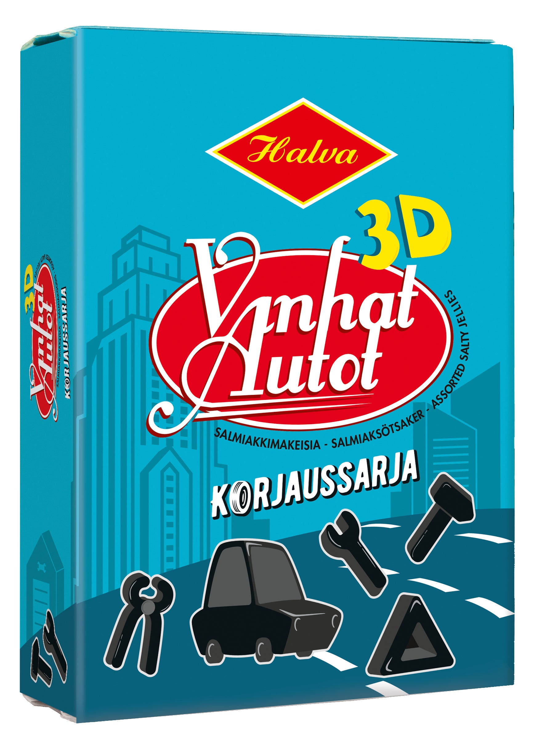 Halva Vanhat Autot 3D Korjaussarja salmiakki 230 g