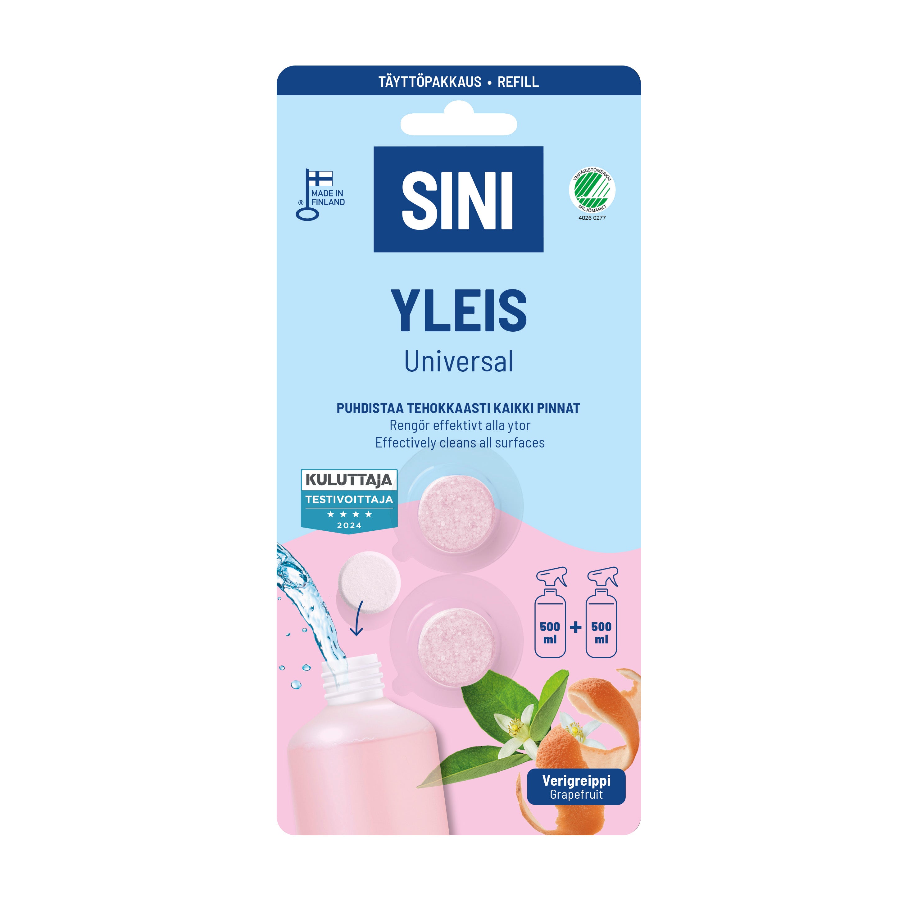 Sini yleis täyttöpakkaus 2tab