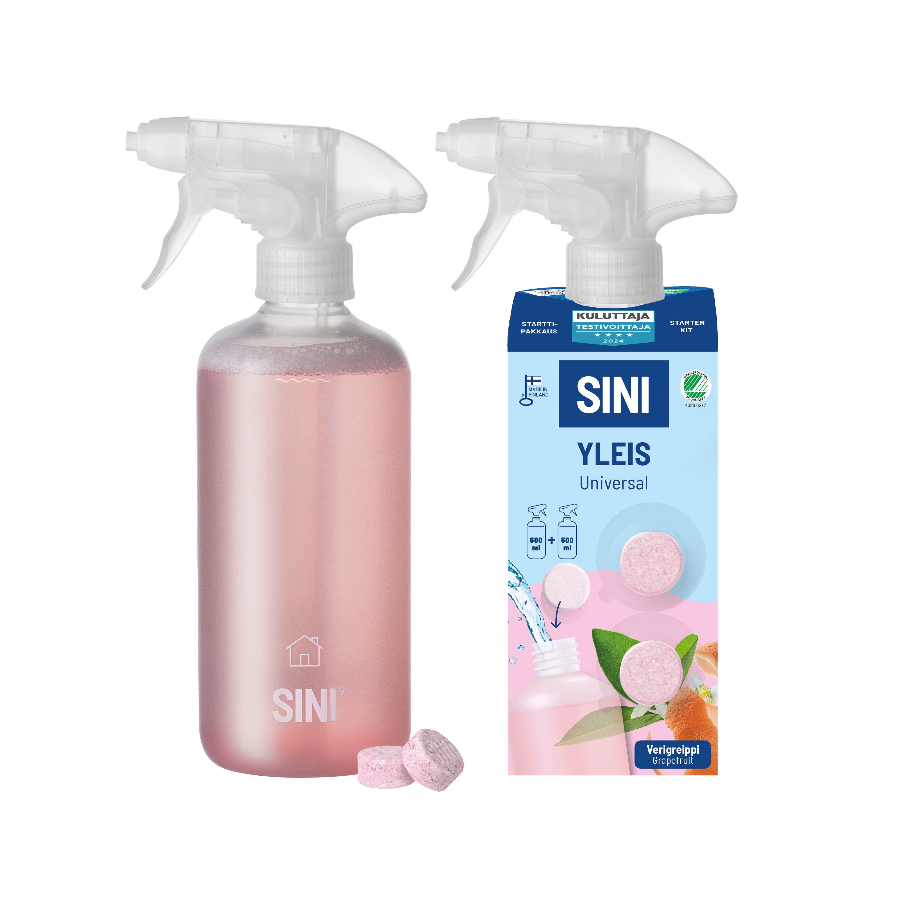 Sini yleispuhd starttipakkaus pullo+2tab