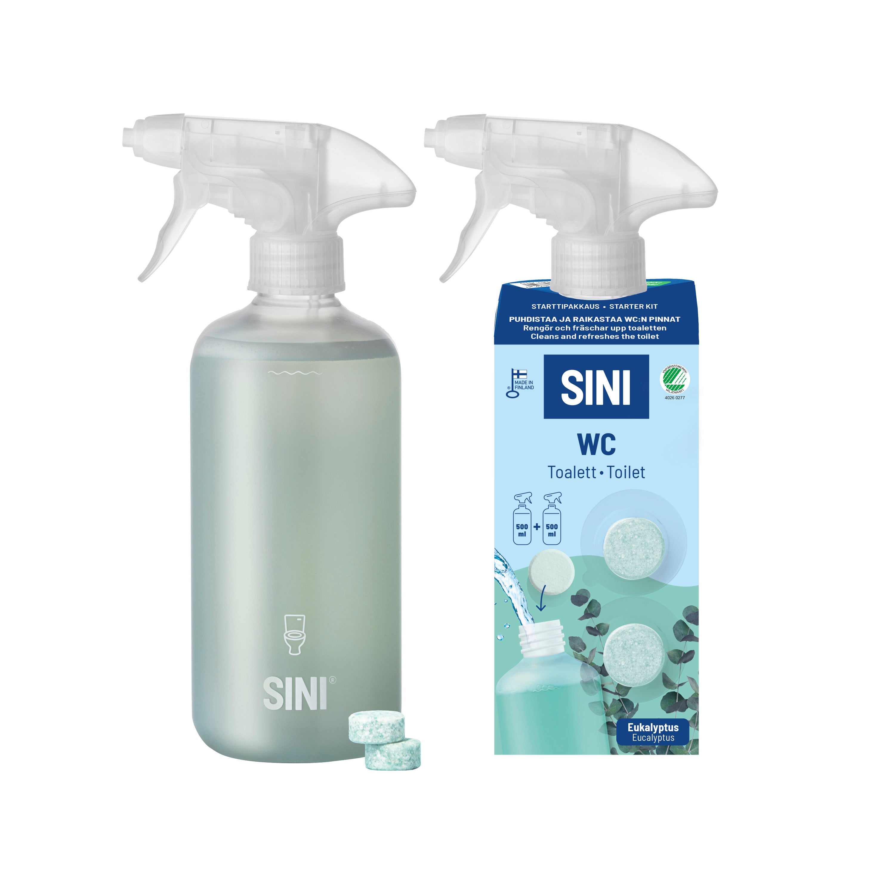 Sini WC starttipakkaus pullo+2tab
