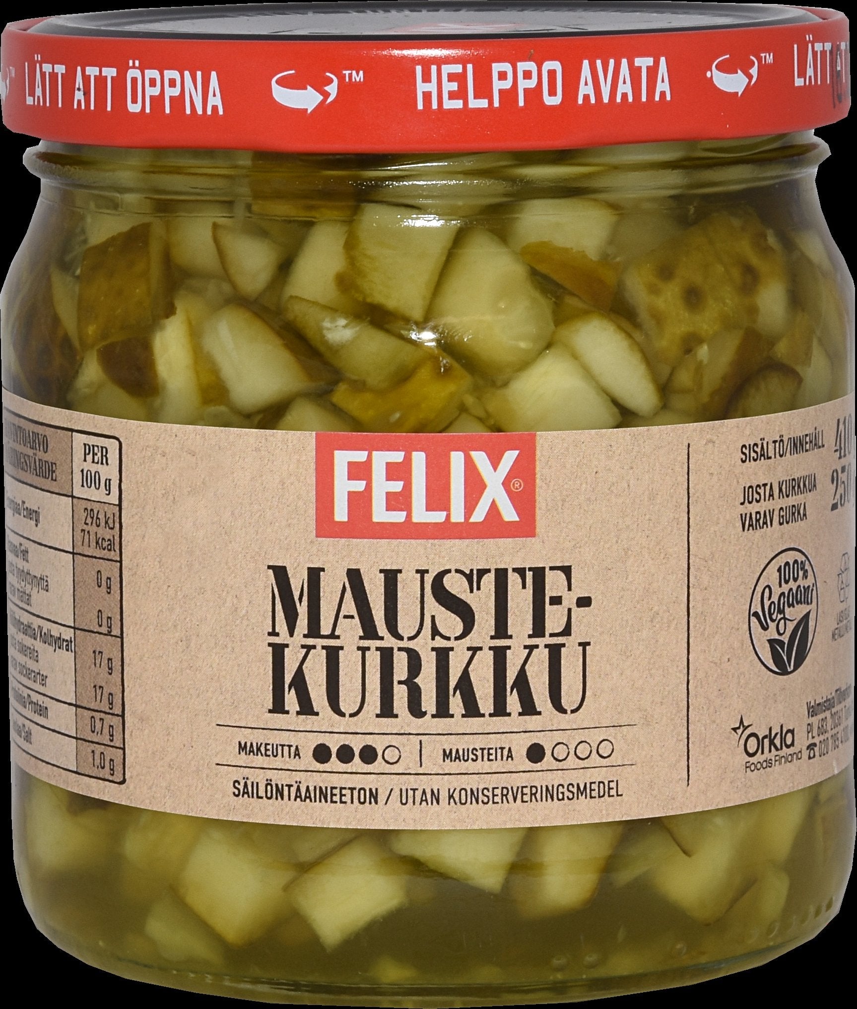 Felix maustekurkkukuutio 410/250g