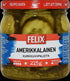 Felix Amerikkalainen kurkkuviipaleita makeassa mausteliemessä 410/215g