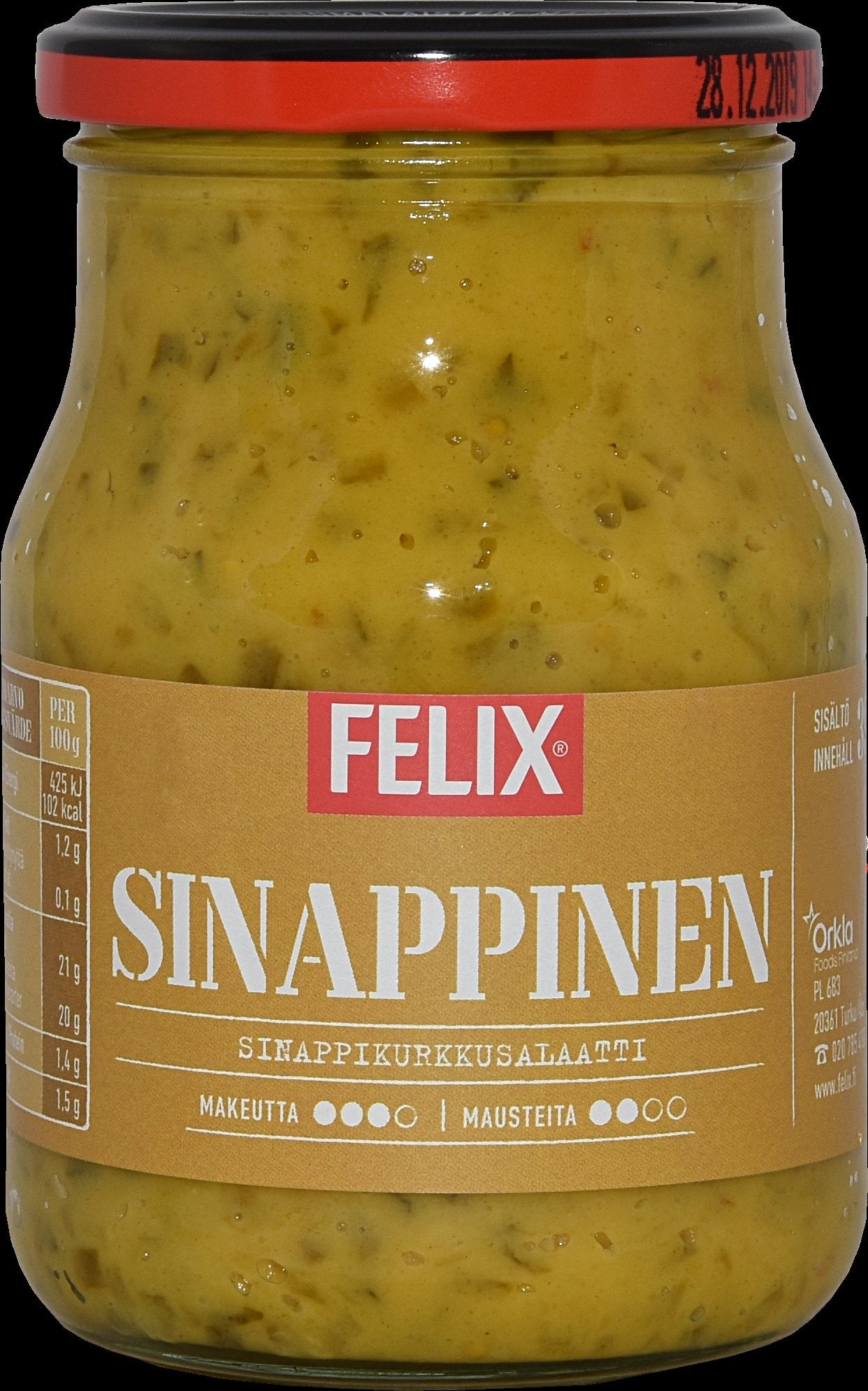 Felix sinappikurkkusalaatti 390g