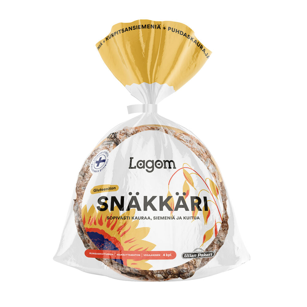 240g Lagom Snäkkäri Gluteeniton siemennäkkileipä