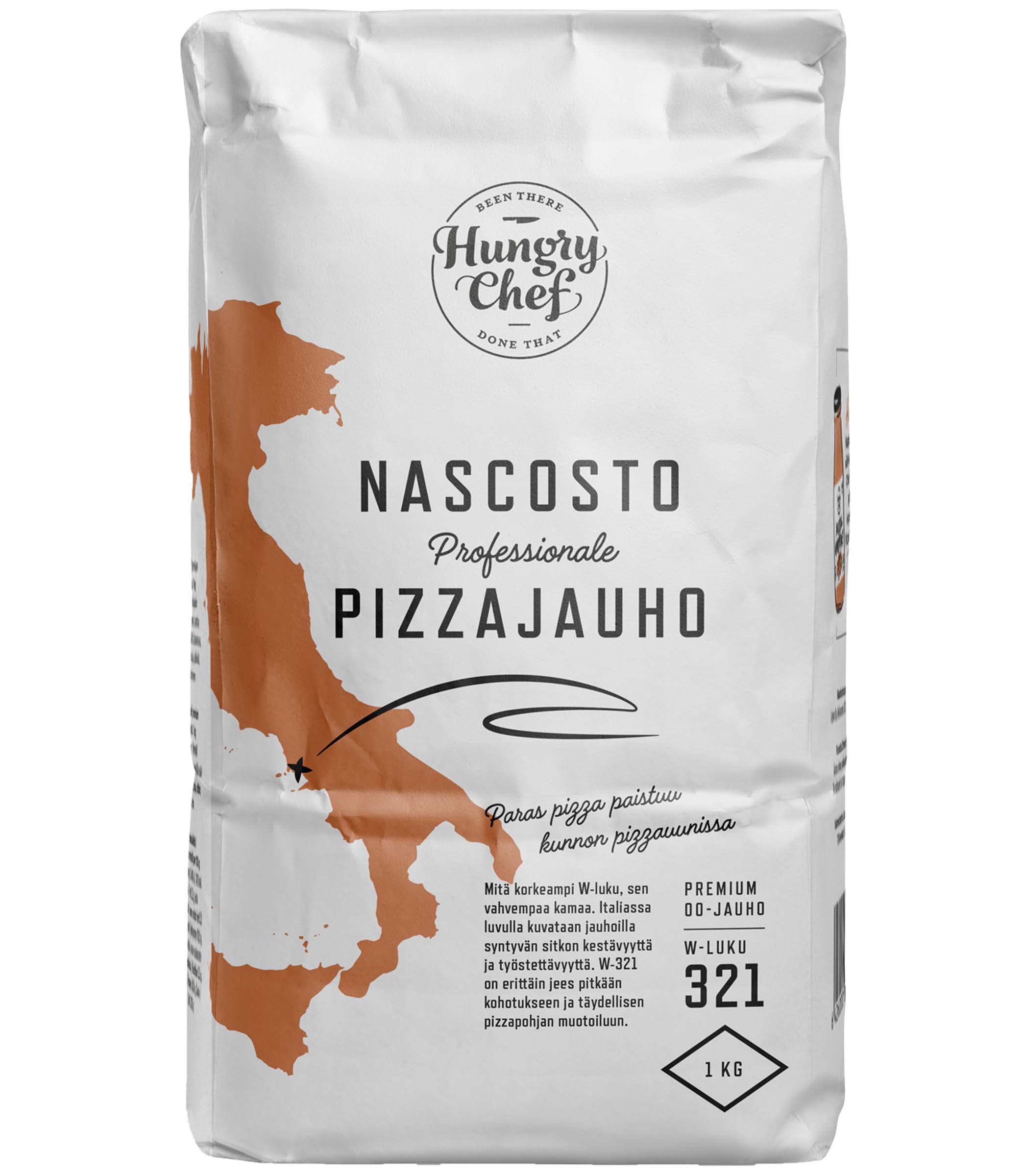 1kg Hungry Chef Pizzajauho Nascosto Professional "00"