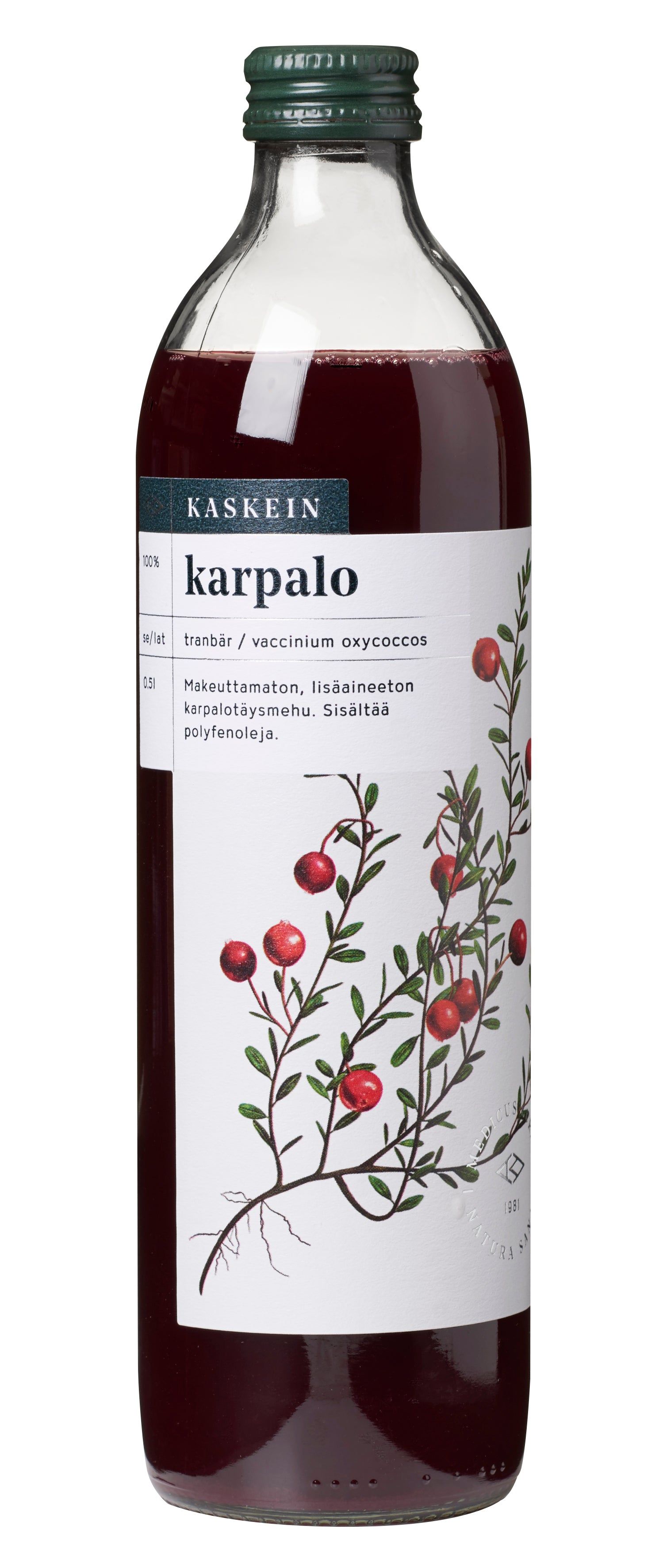 Kaskein karpalotäysmehu 0,5l