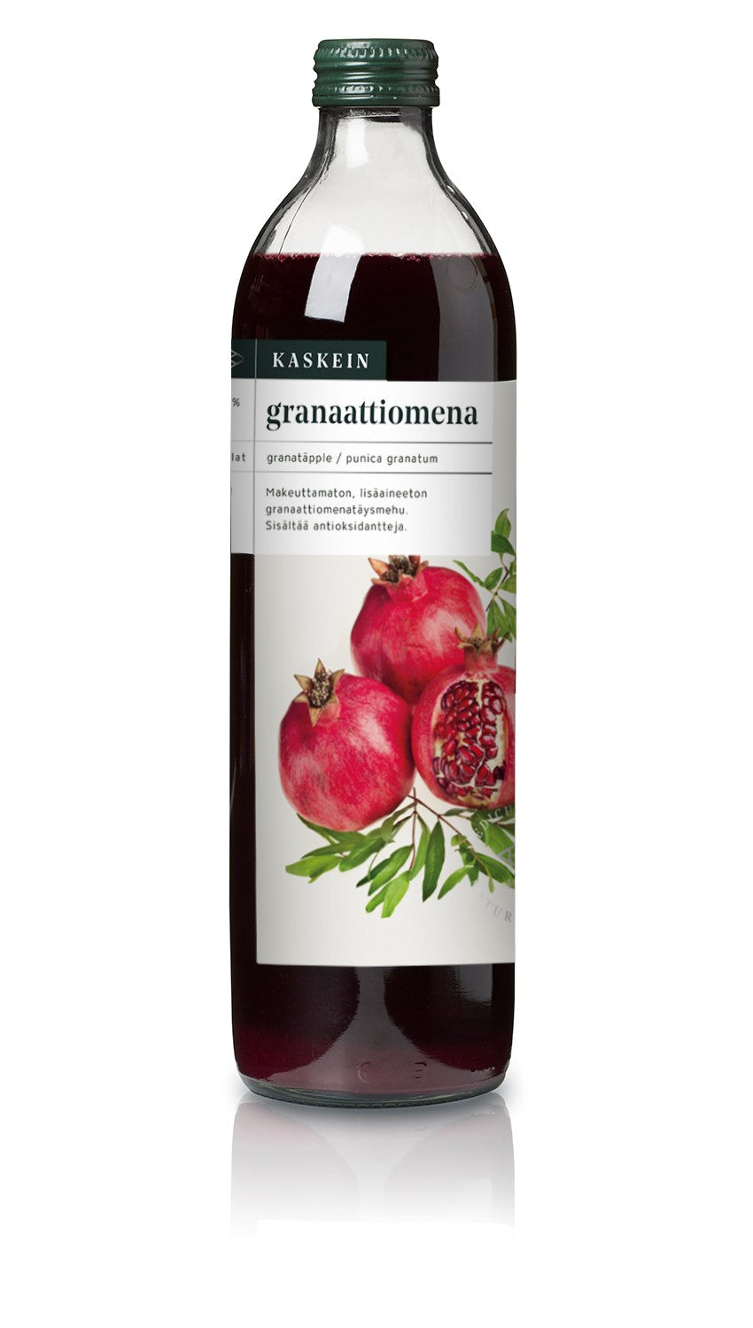 Kaskein luomugranaattiomenatäysmehu 0,5 säilöntäaineeton