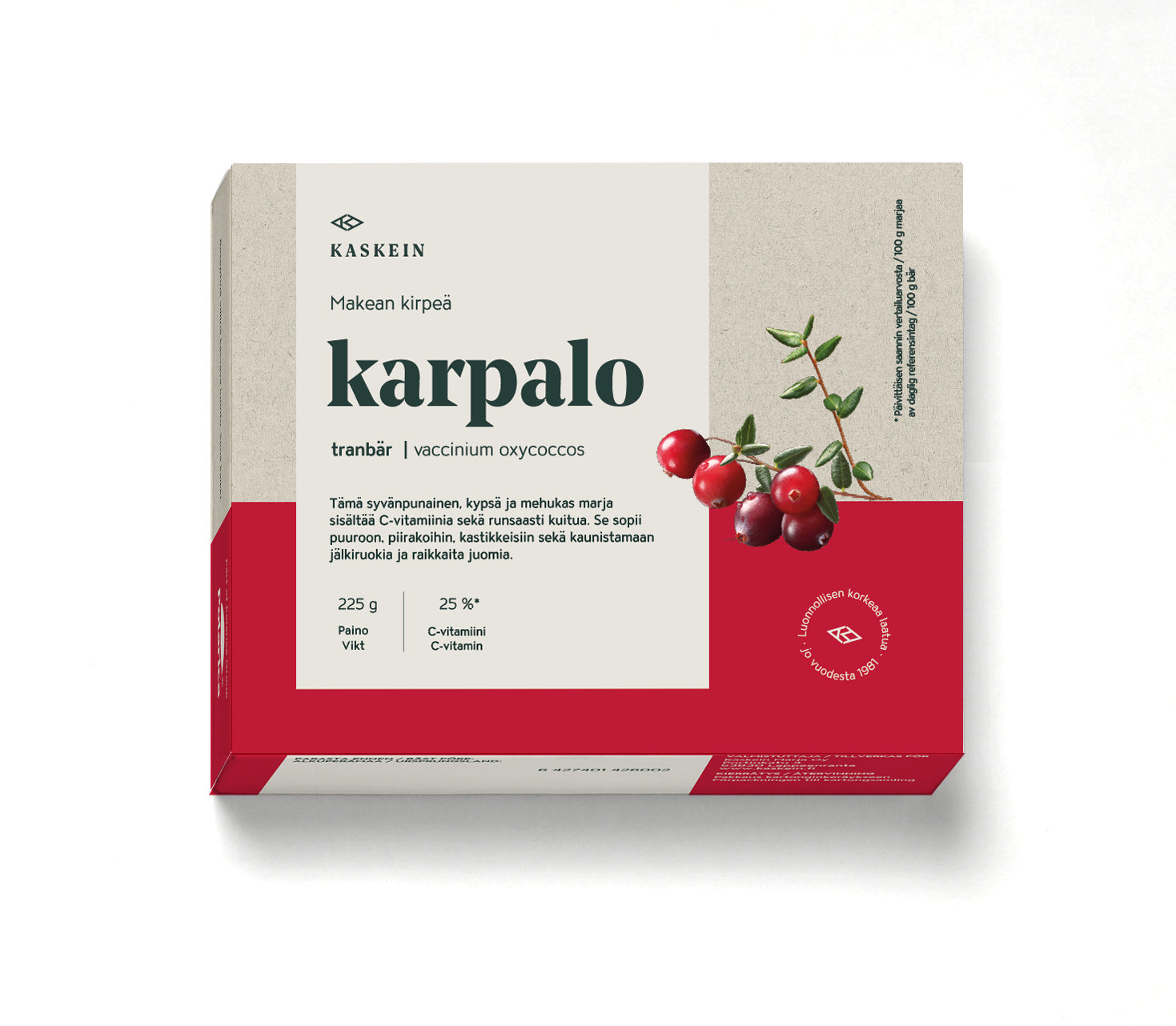 Kaskein 225 g Karpalo pakaste