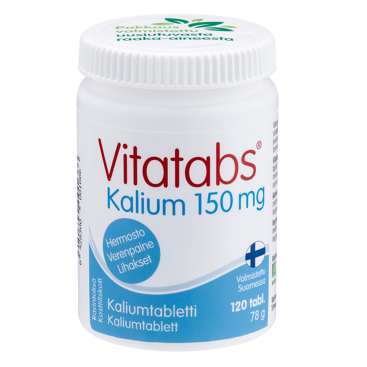 Vitatabs Kalium kaliumtabletti 120 tabl