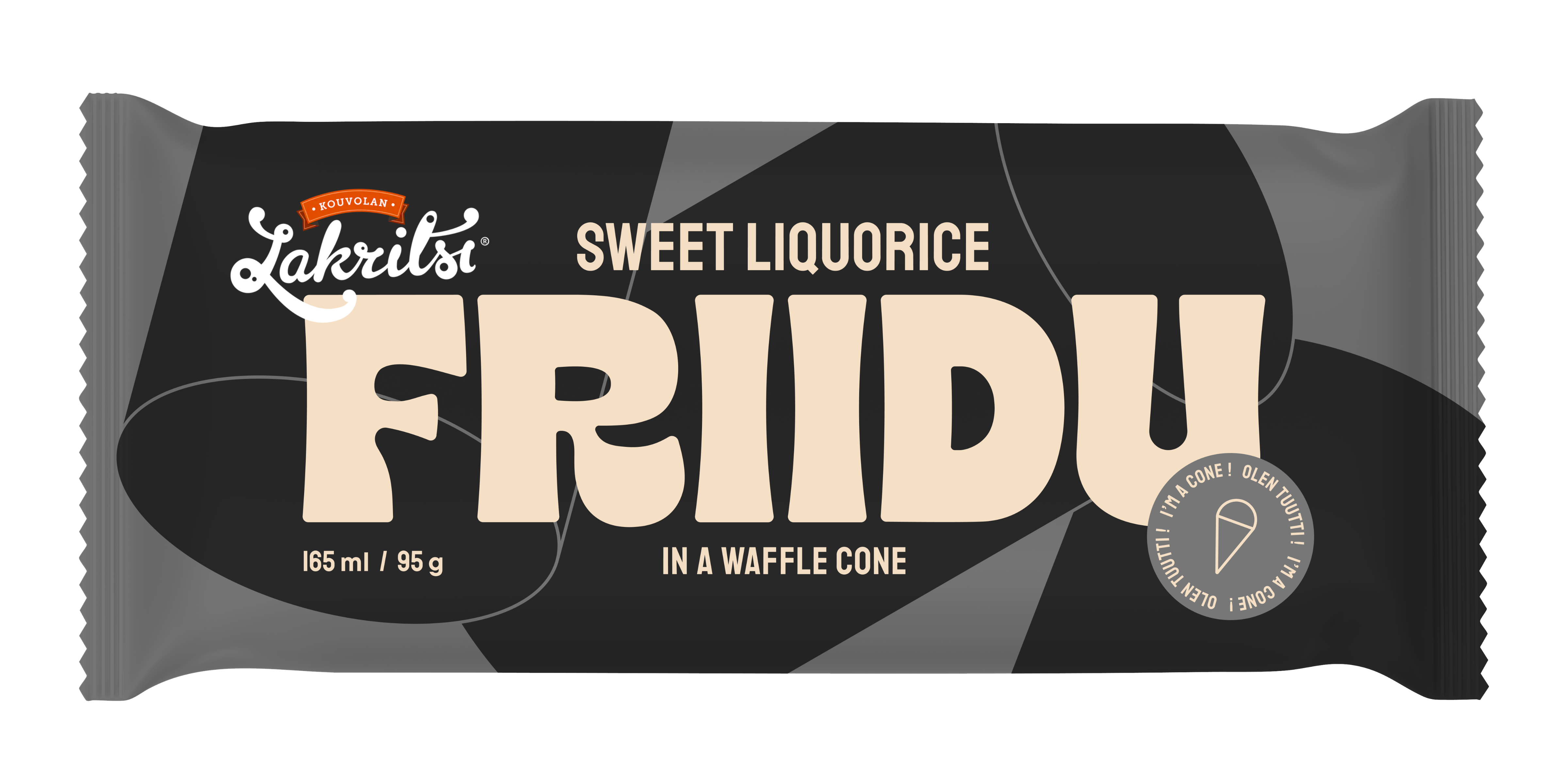 Friidu jäätelötuutti Sweet Liquorice 165ml/95g