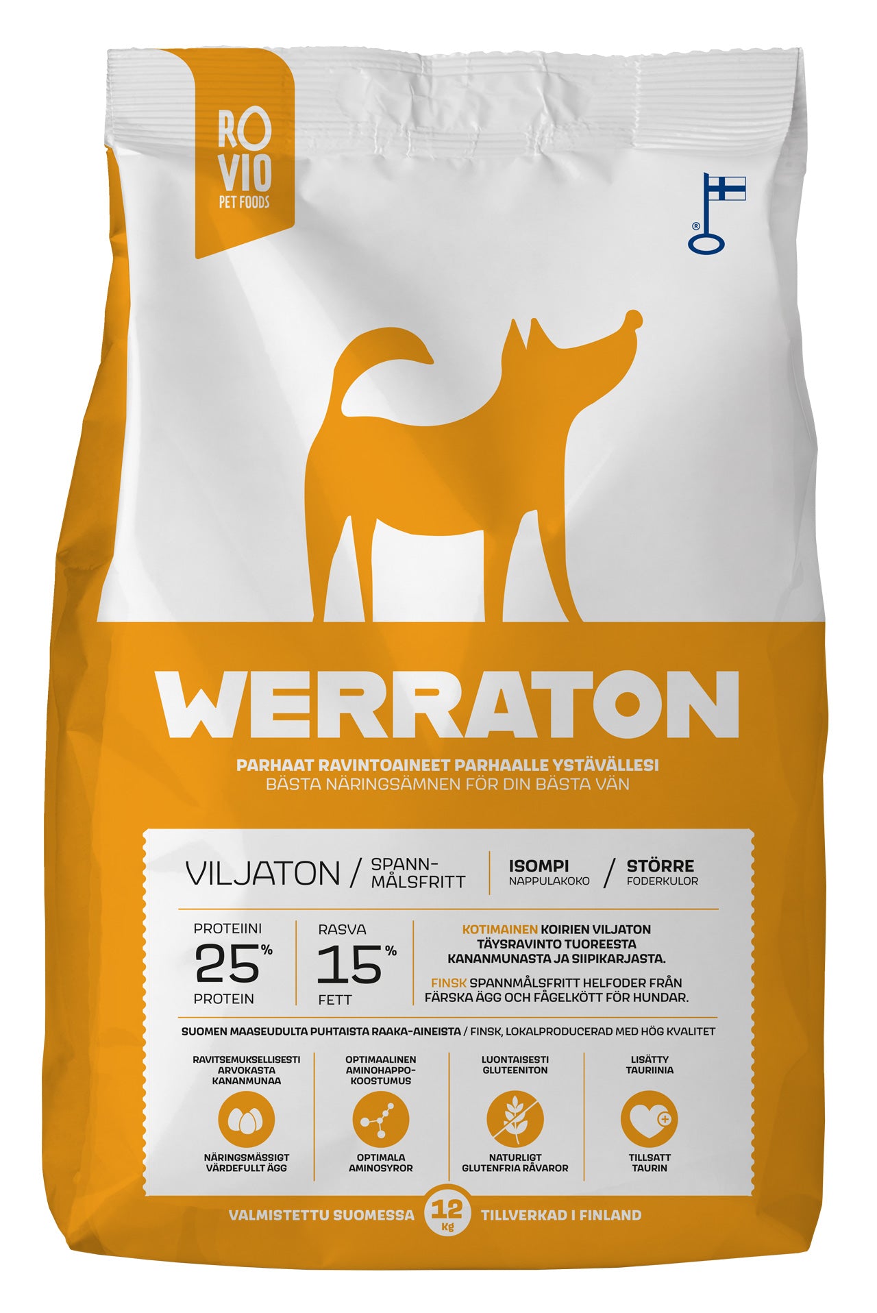 Rovio Pet Foods Werraton Viljaton 12 kg