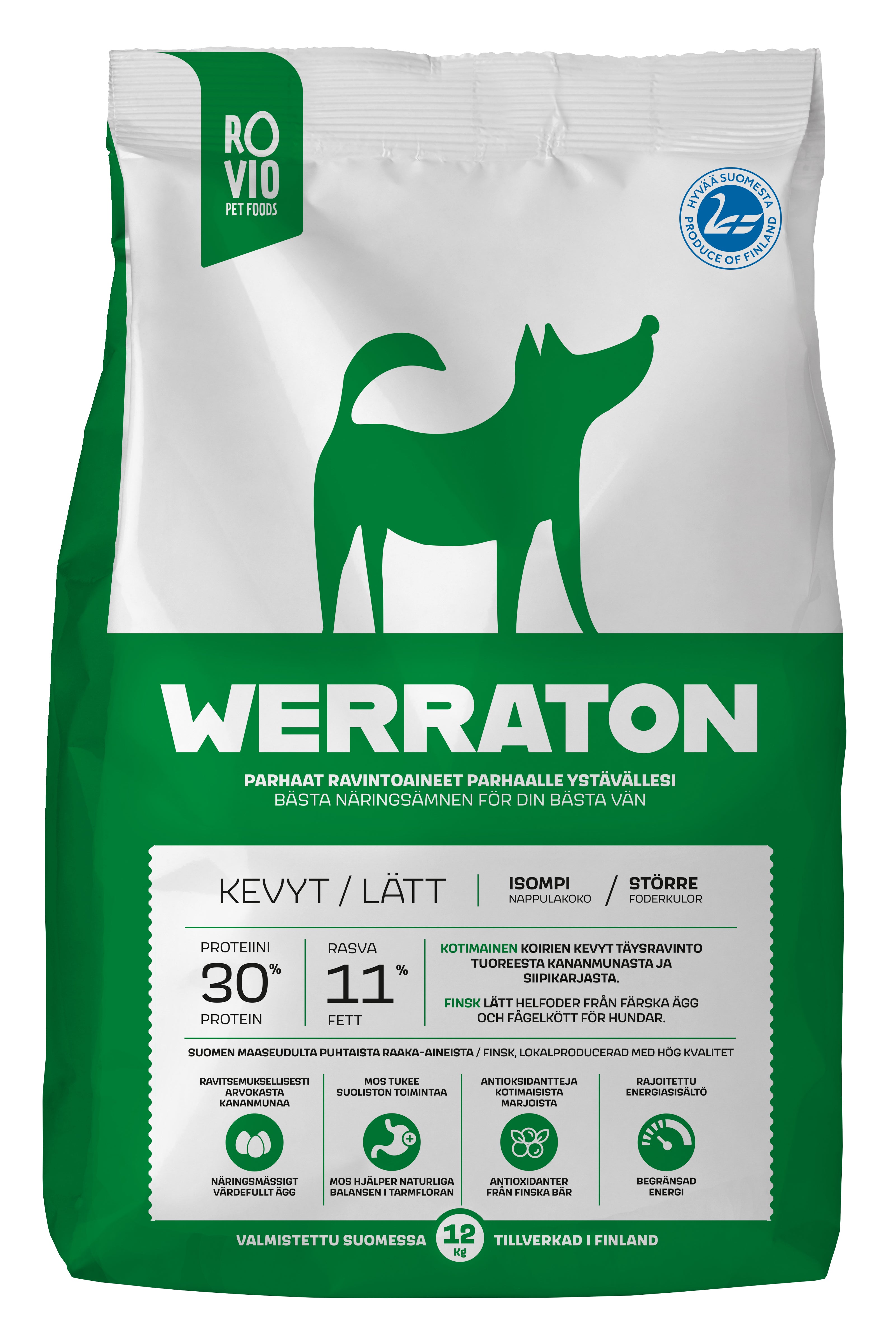 Rovio Pet Foods Werraton Kevyt 12 kg