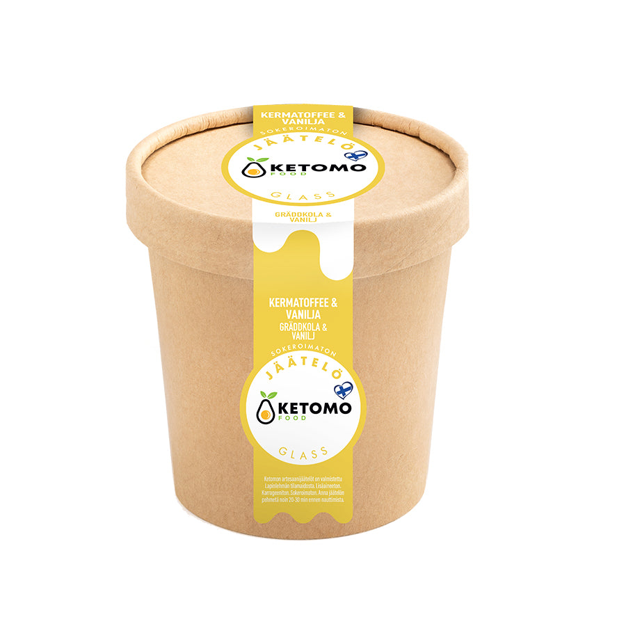 Ketomo Food Kermatoffee-vaniljajäätelö 473ml