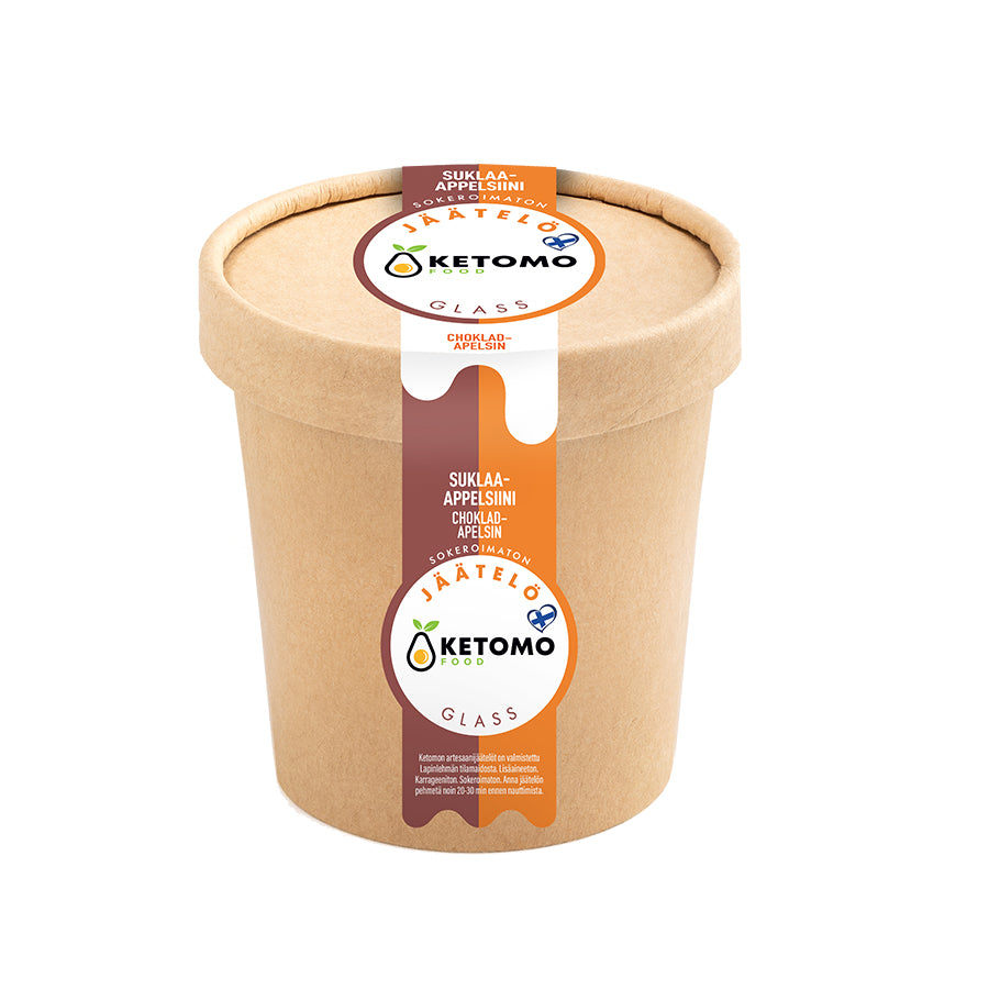Ketomo Food Suklaa-appelsiinijäätelö 473ml