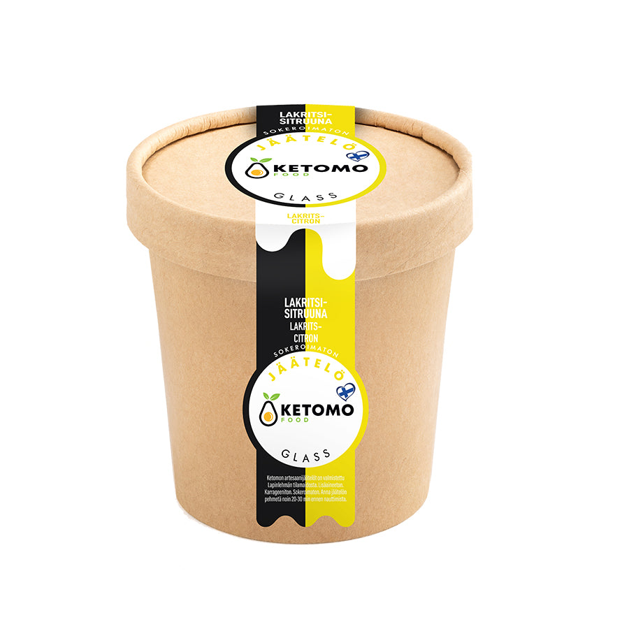 Ketomo Food Lakritsi-sitruunajäätelö 473ml