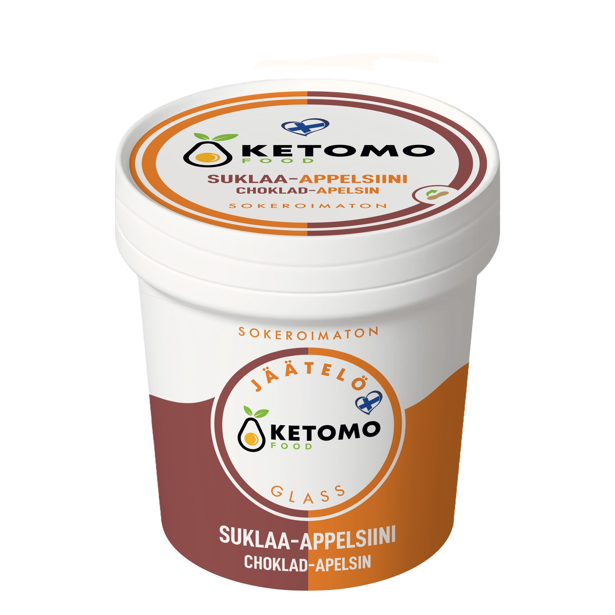 Ketomo Food Suklaa-appelsiinijäätelö 125ml