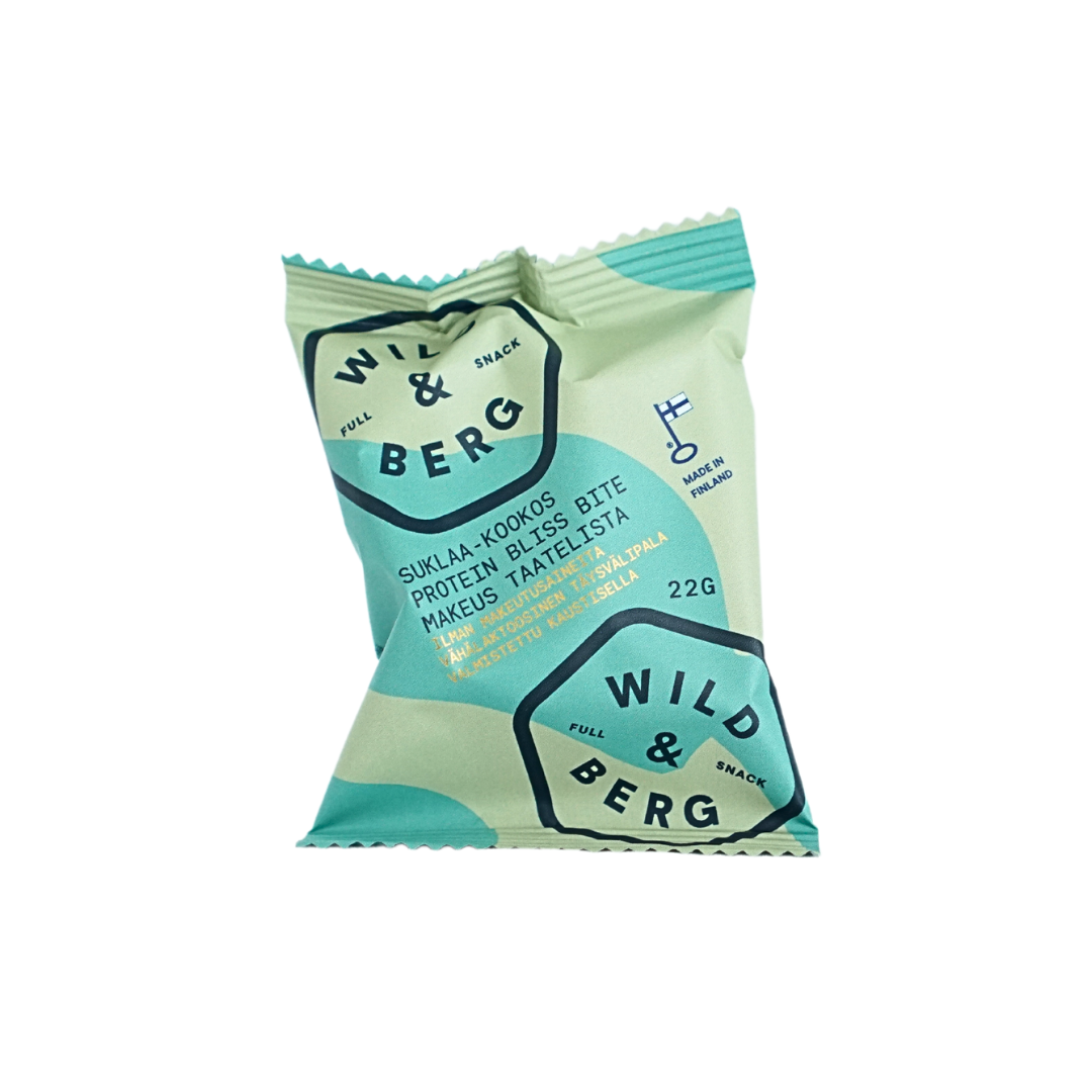 Wild&Berg proteiiniri bliss bite suklaa-kookos 22 g