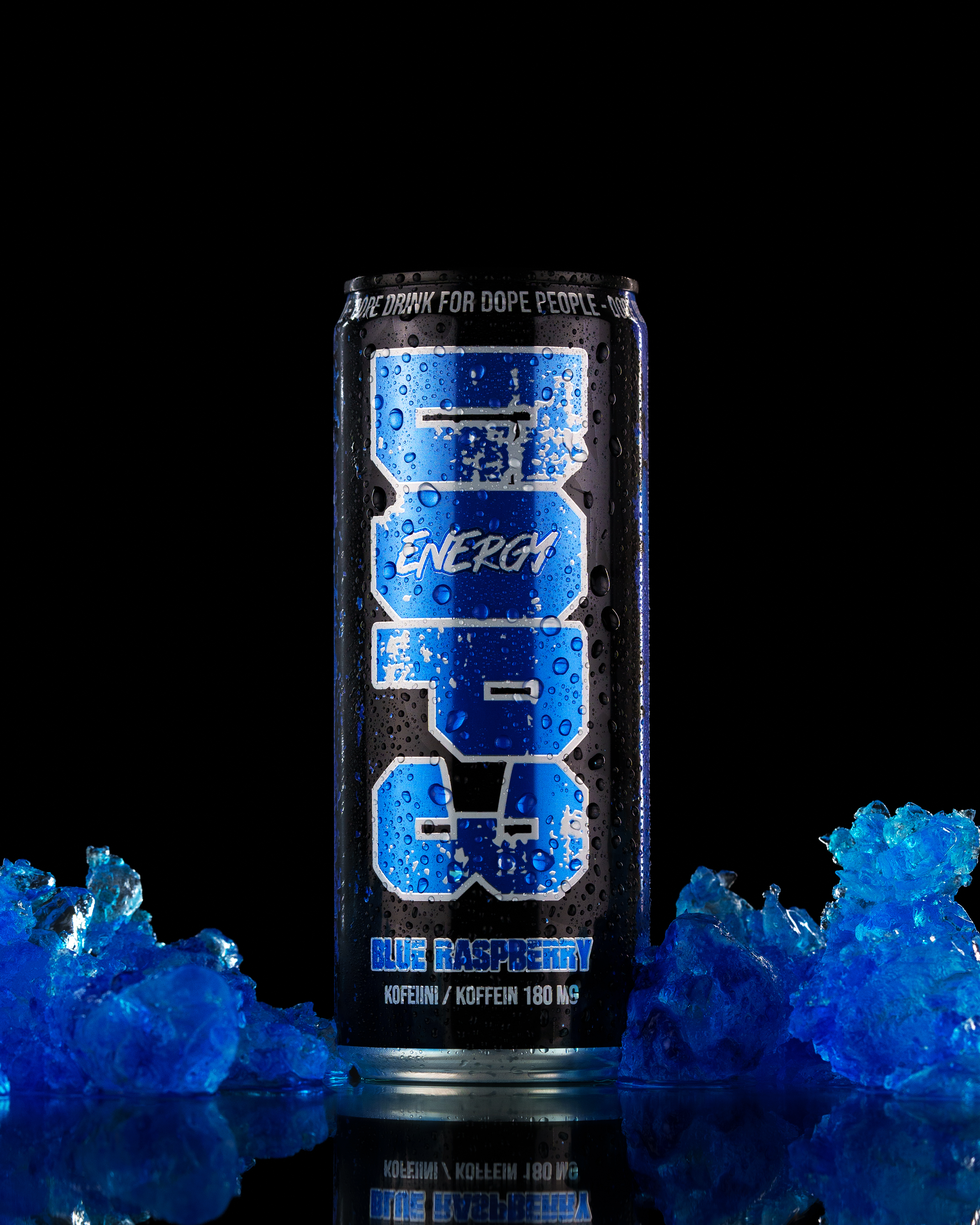 PTVLABS Dop3 Energy - Energiajuoma, Blue Raspberry 330ml