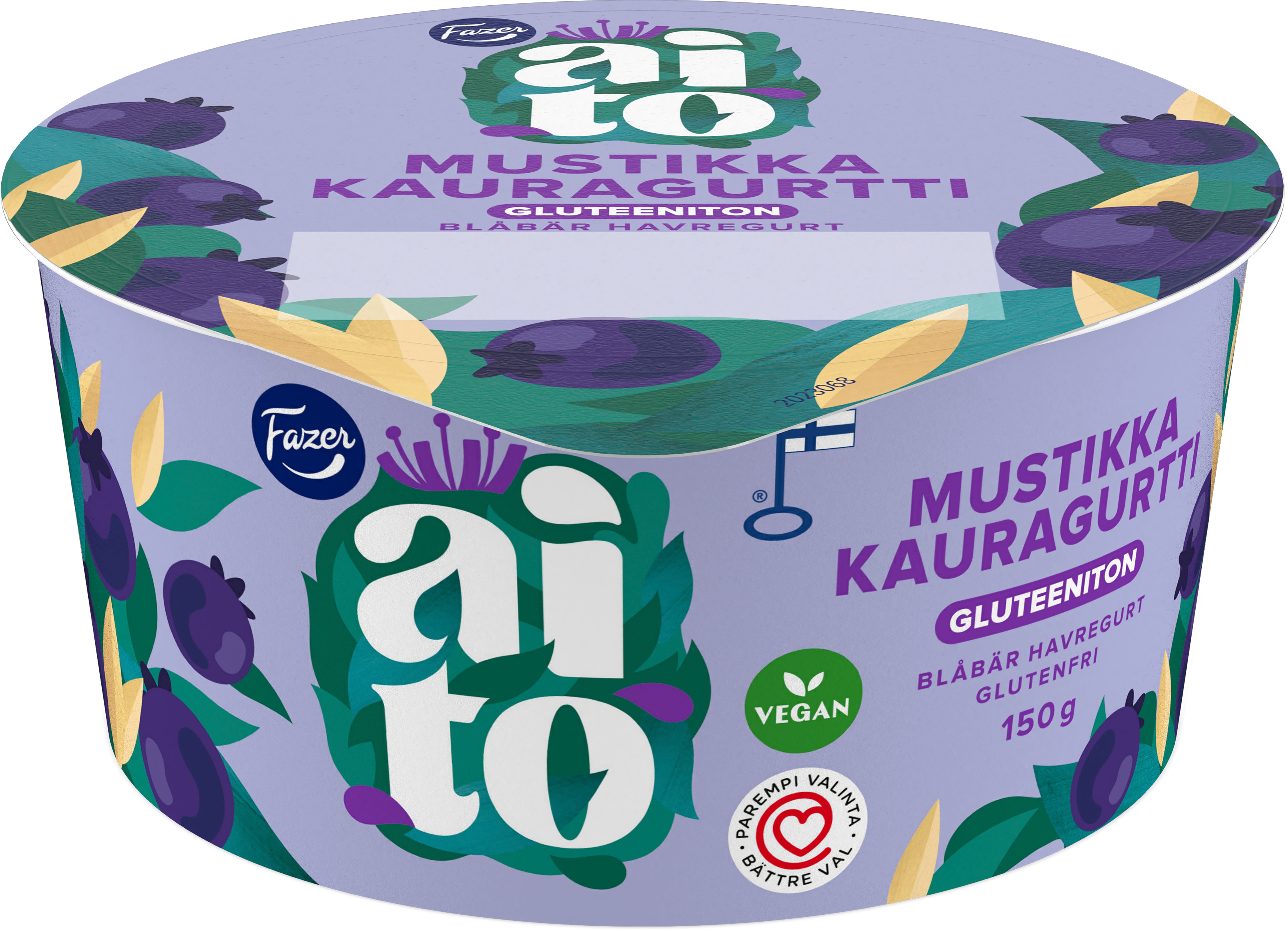Fazer Aito Kauragurtti Mustikka Gluteeniton 150 g