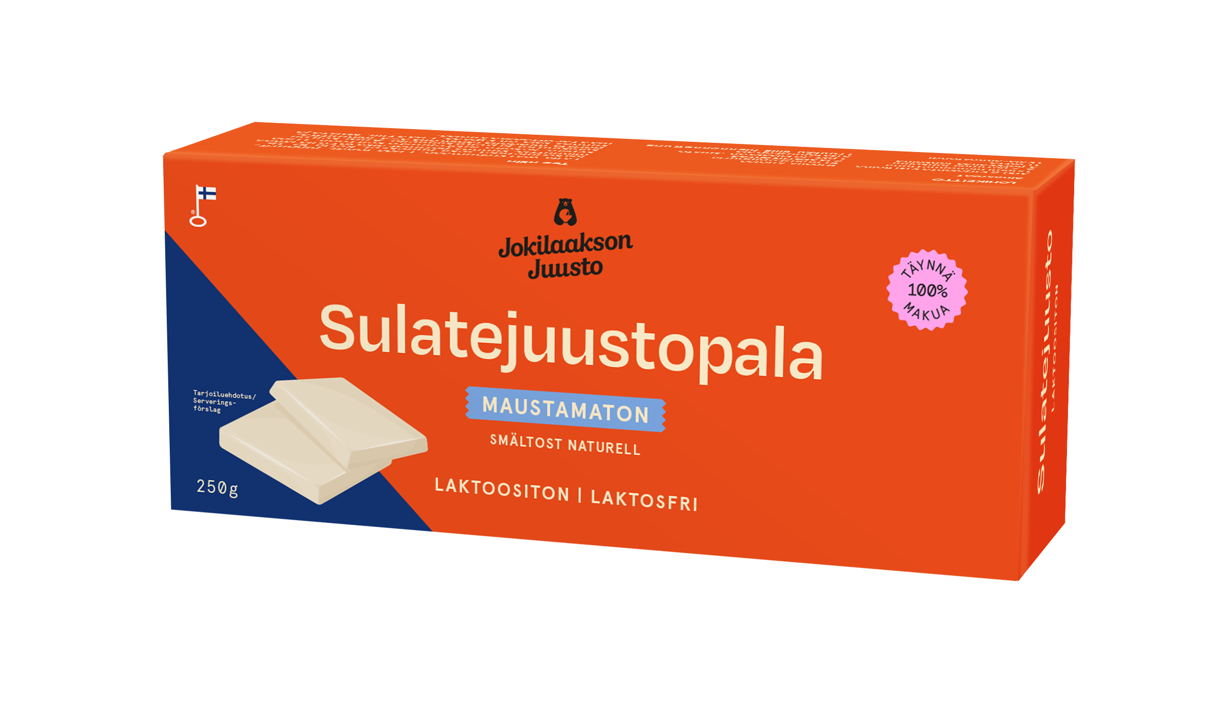 Jokilaakson Juusto Sulatejuustopala maustamaton 250g