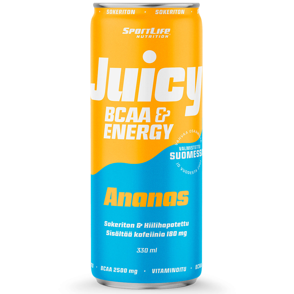SportLife Nutrition Juicy BCAA 330ml Ananas hiilihapotettu virkistysjuoma