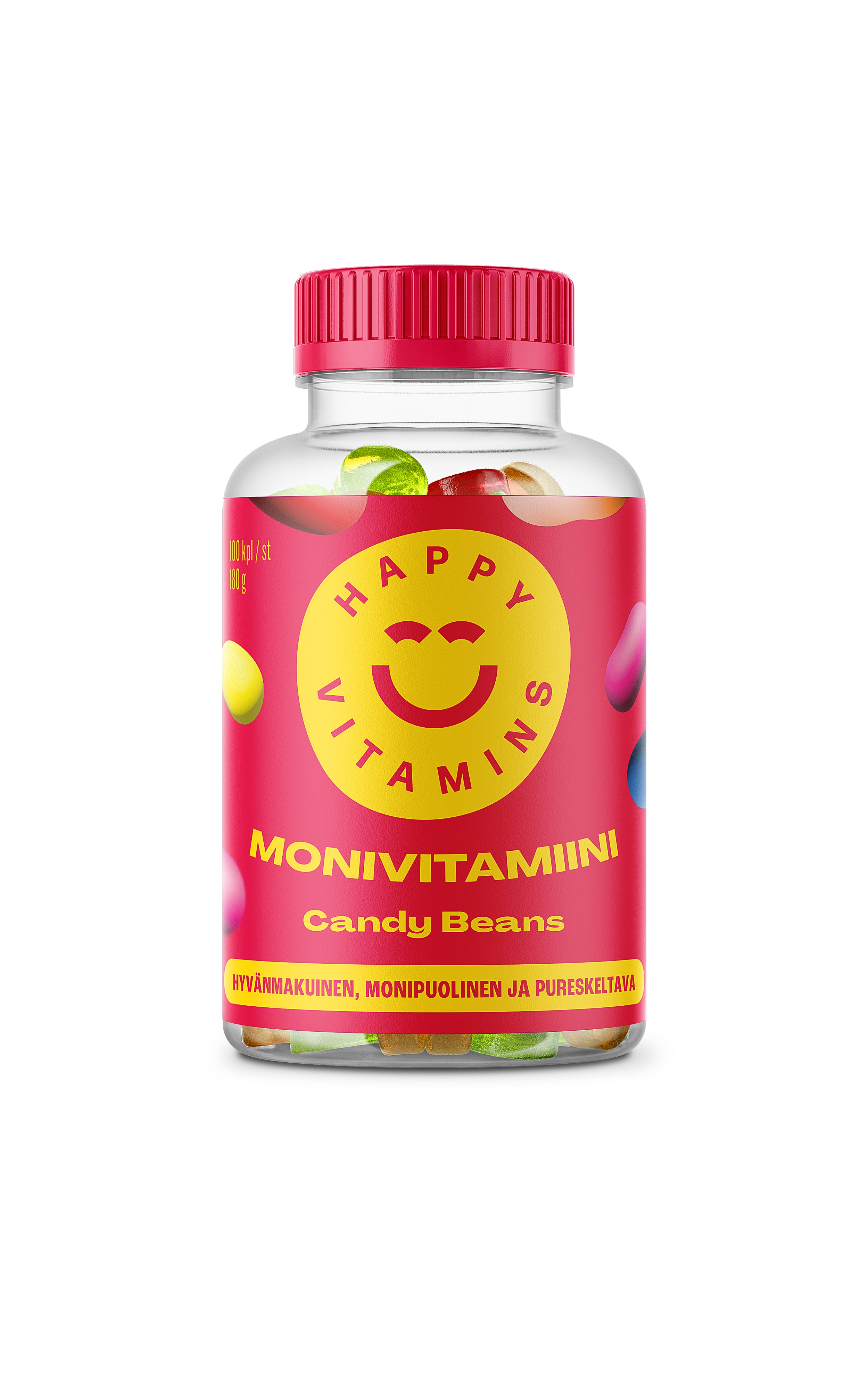 SportLife Foods HAPPY VITAMINS Candy Beans 100 kpl monivitamiini